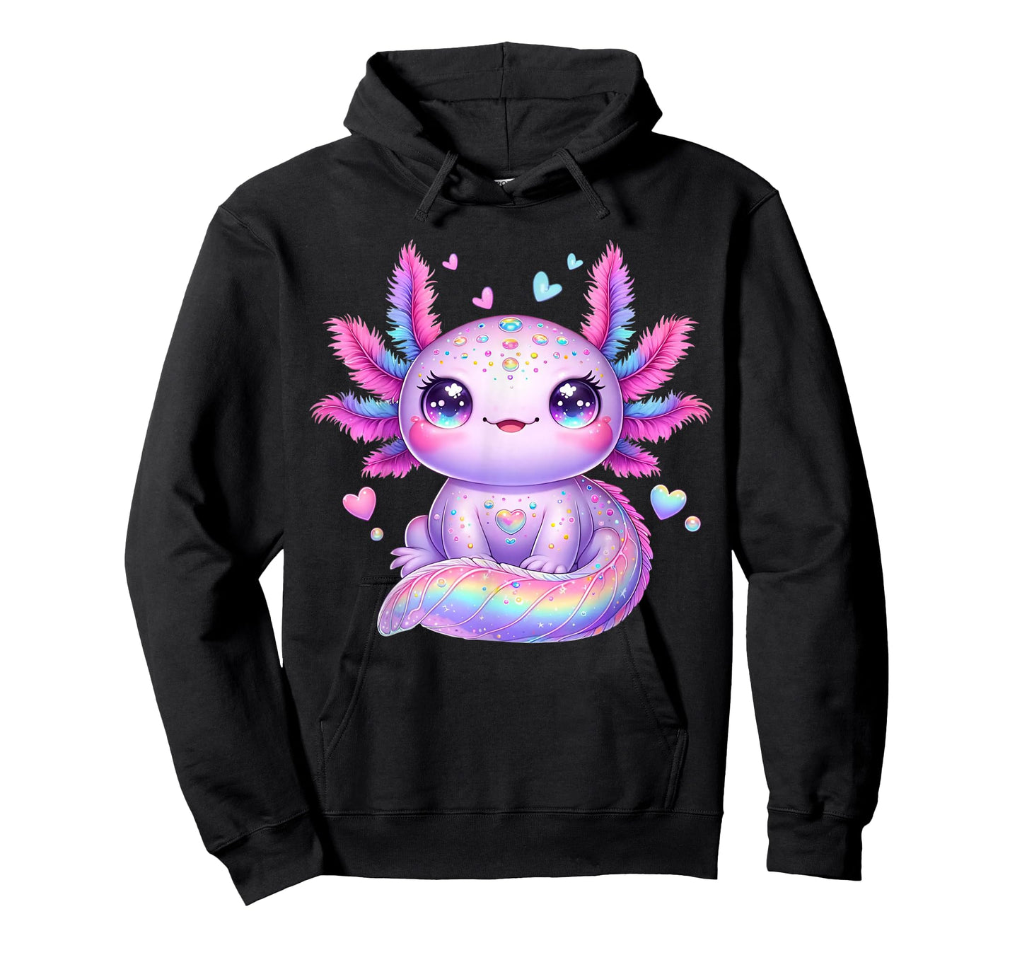 Axolotl Kawaii Who Loves Axolotls Axolotl Anime Cute Axolotl T-Shirt