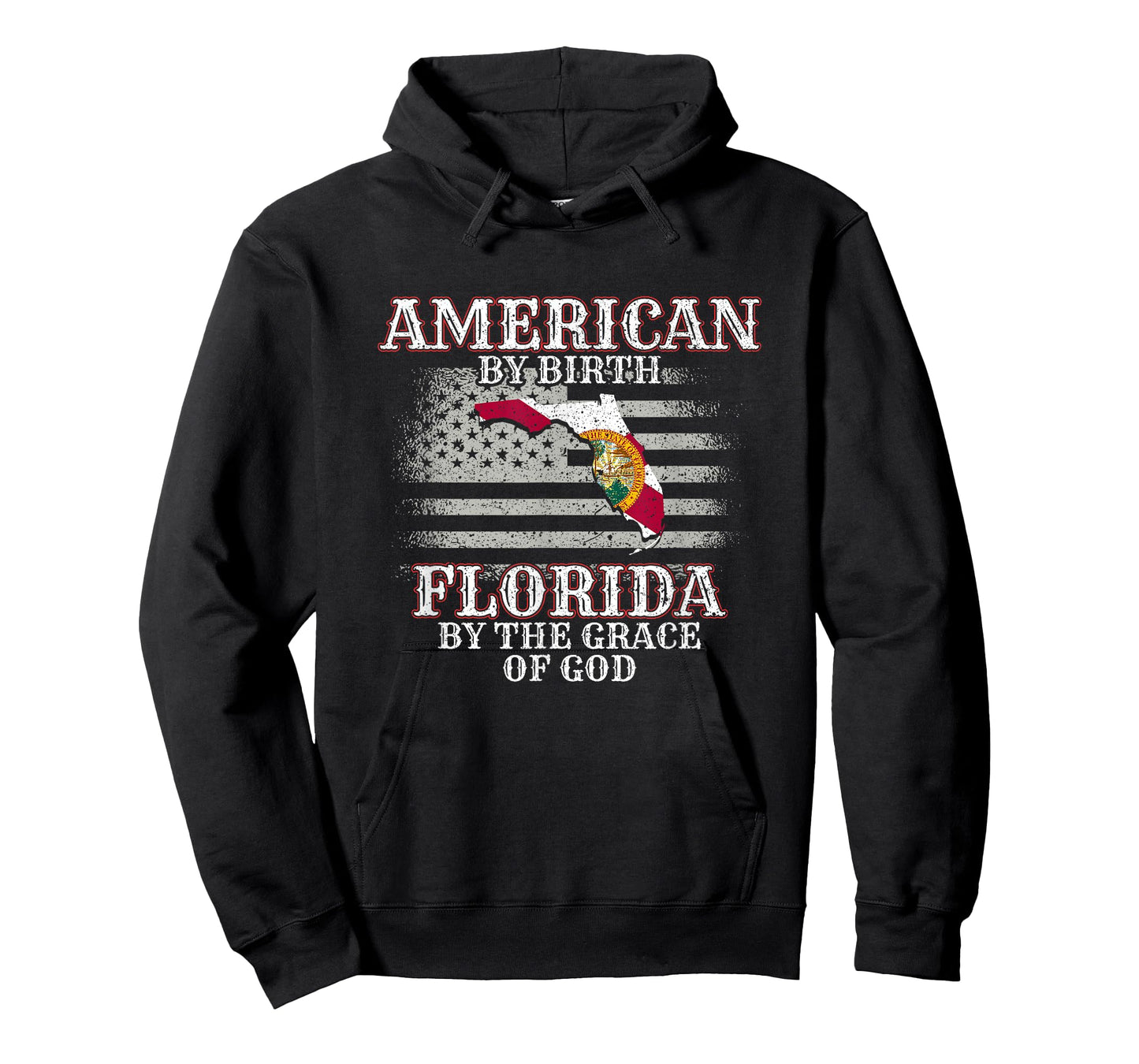 American By Birth Floridian By The Grace Of God FL Florida T-Shirt