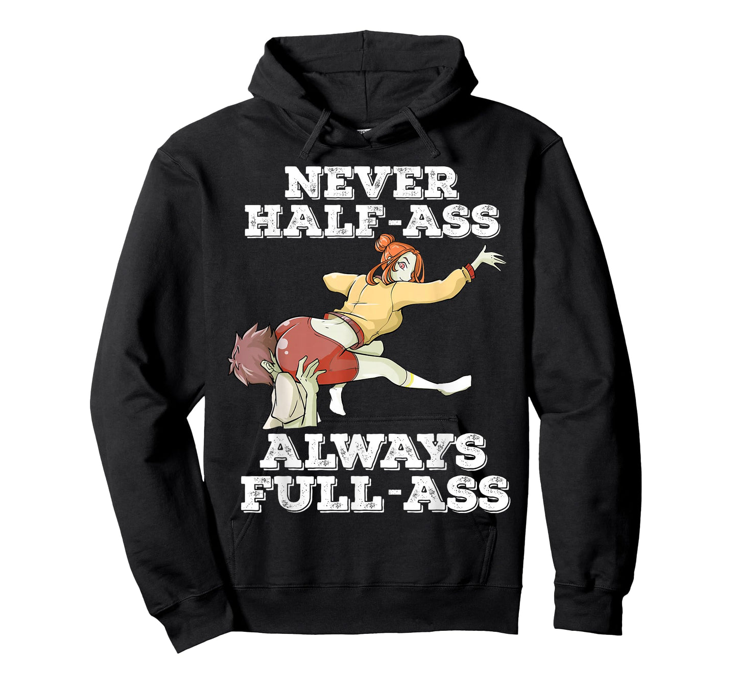 Otaku Ahegao Ecchi Etchi Hentai Half Assed Lewd Half-Assed T-Shirt