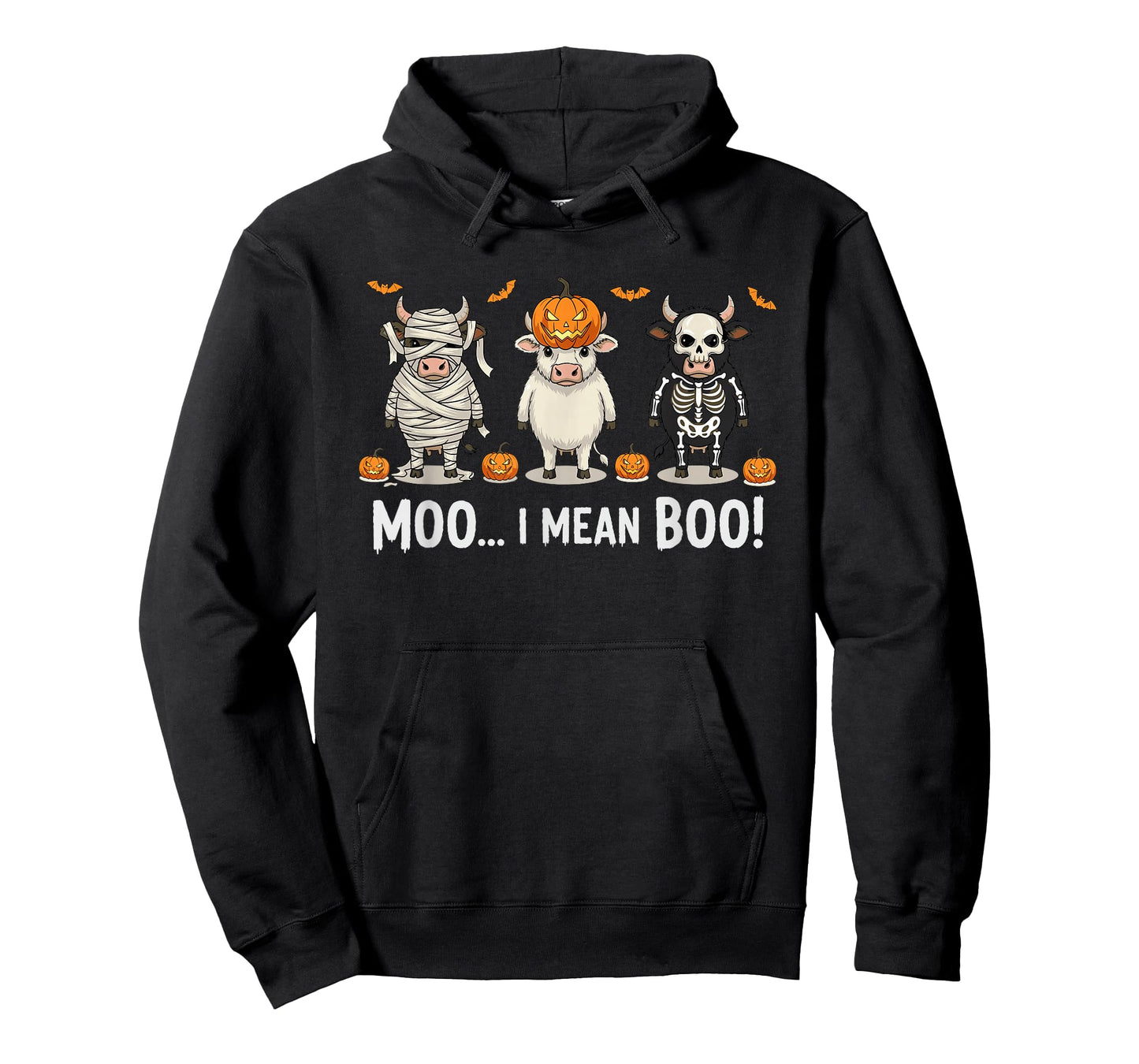 Skeleton Cow Moo Boo Halloween Costume Spooky Lover Funny T-Shirt