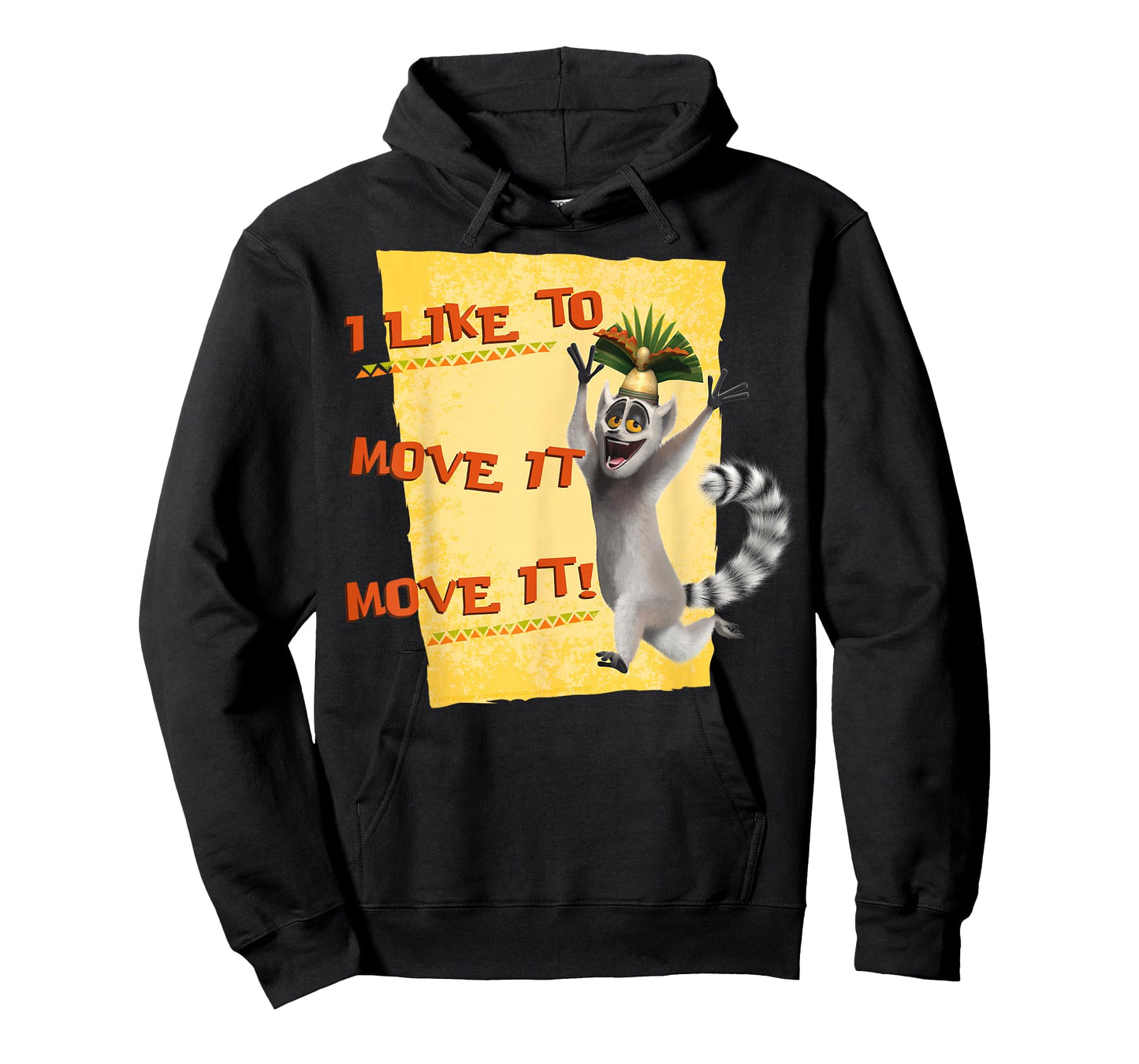 Madagascar Julien Move It Text Poster T-Shirt