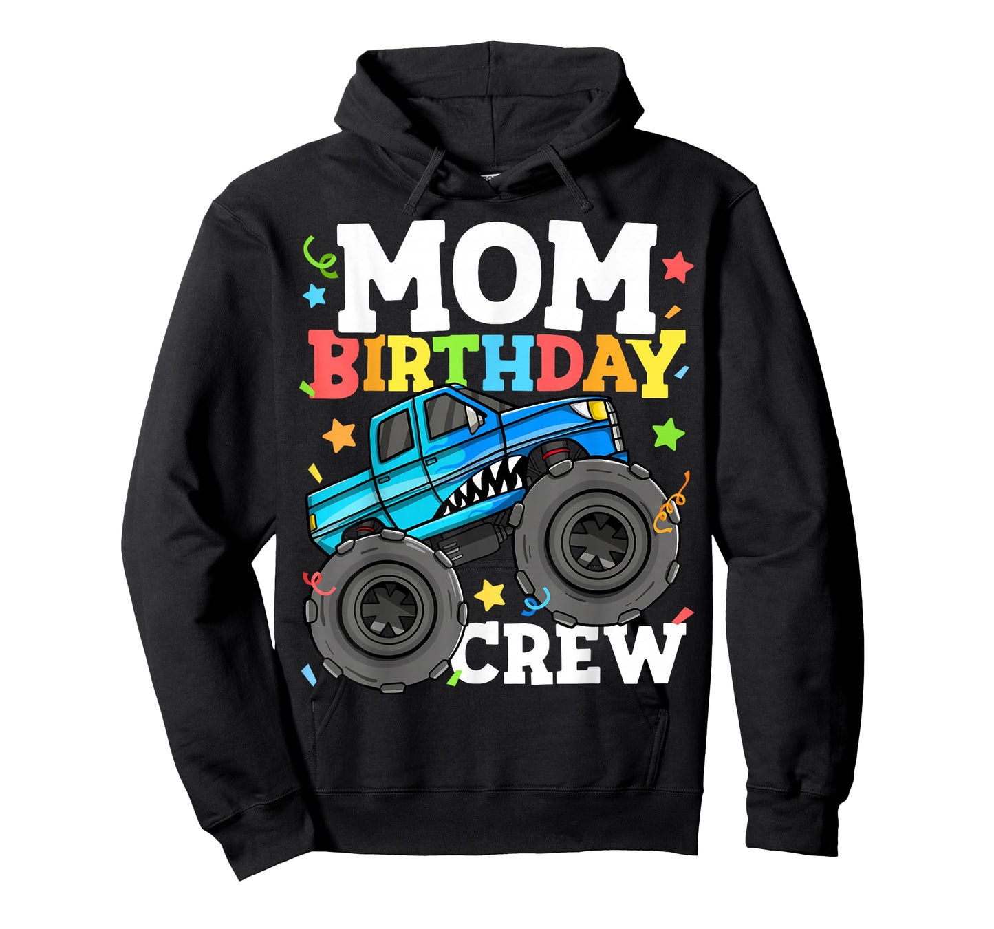 Mom Birthday Crew Monster Truck Theme Party Mommy Mama T-Shirt