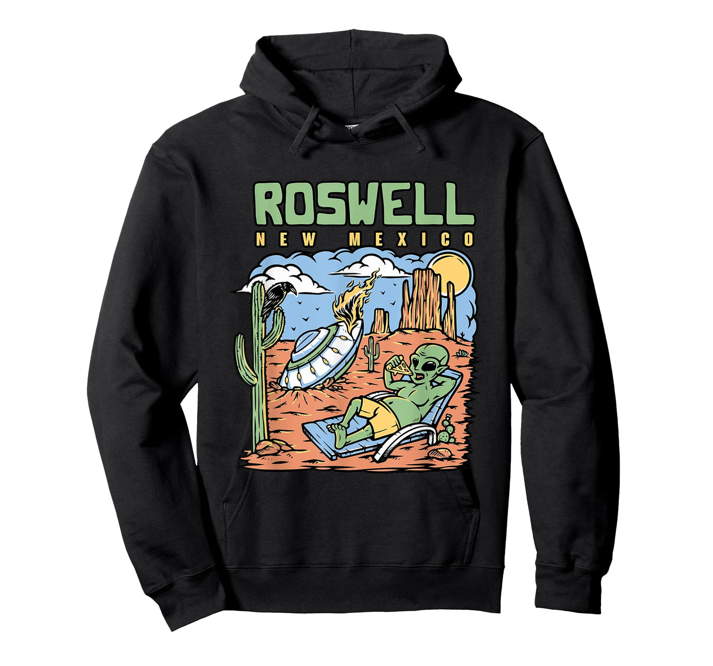 Funny Alien Vacation In Roswell New Mexico Desert T-Shirt