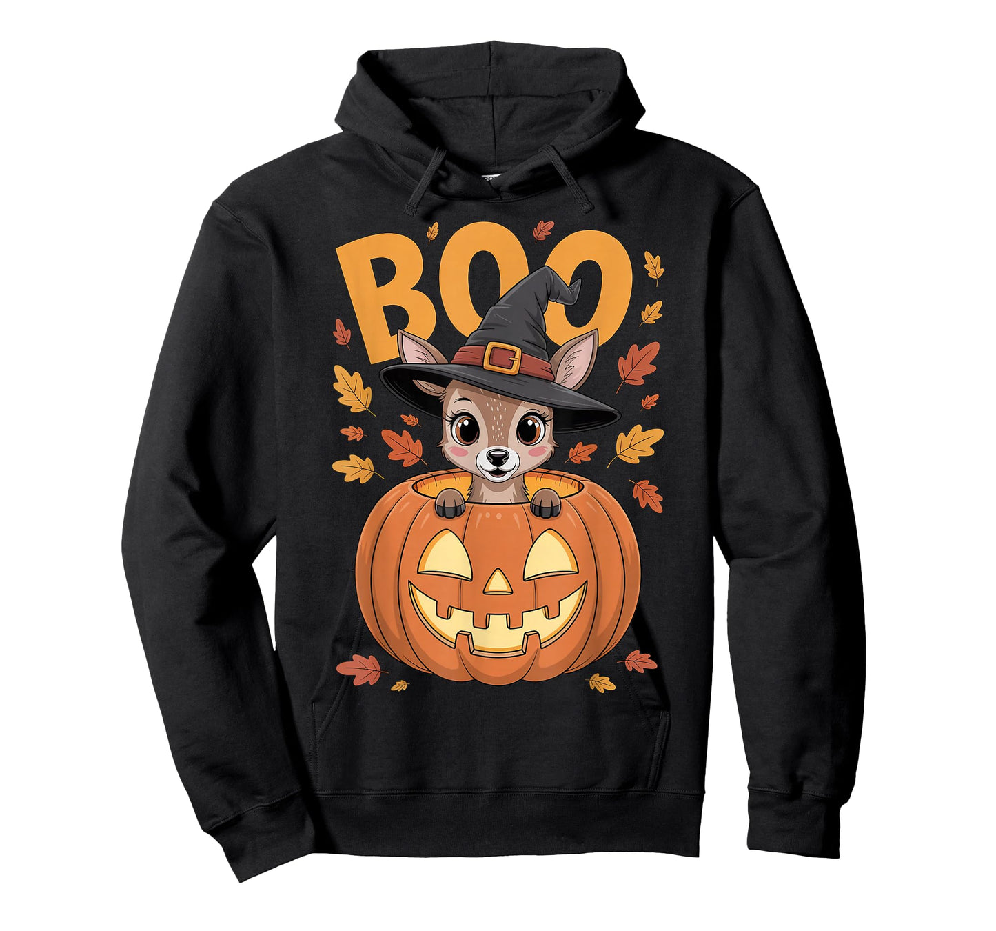 Deer Costume on Pumpkin Halloween Deer T-Shirt