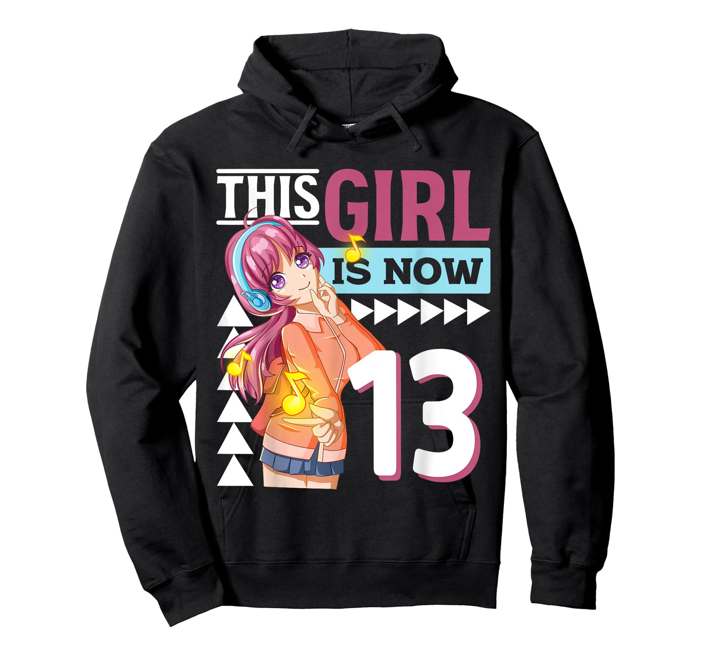 This Anime Girl Is Now 13 Years Old Anime 13 th Birthday T-Shirt