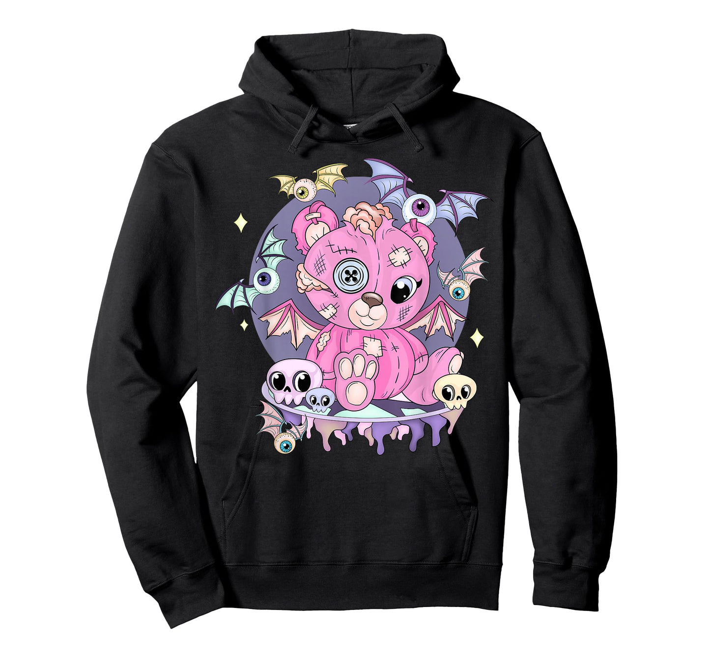 Pastel Goth Cute Creepy Teddy Bear Japanese Kawaii Menhera T-Shirt