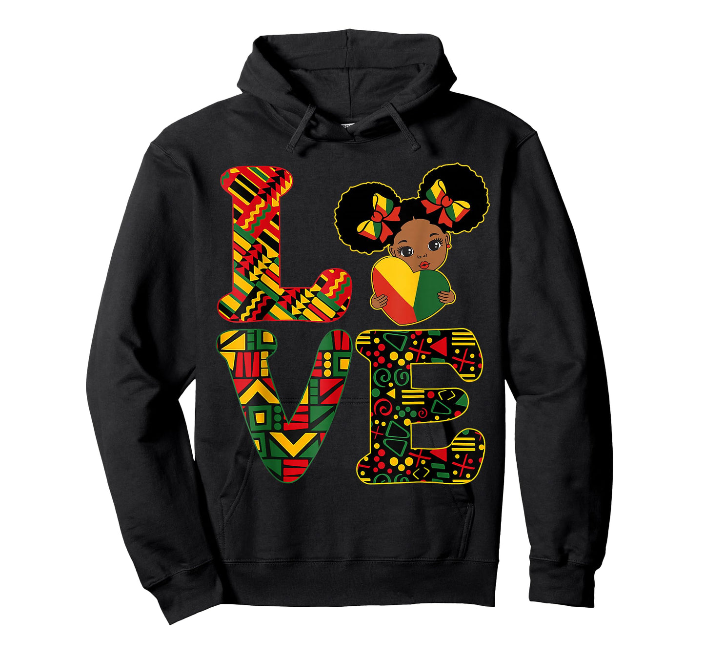 Love Black History Month Strong African Toddler Girls T-Shirt