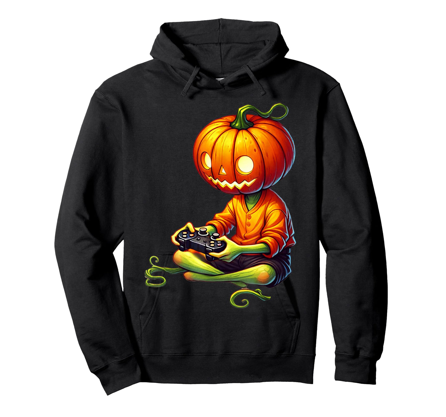 Halloween Pumpkins Head Gamer Video Gaming Boys Men Kids T-Shirt