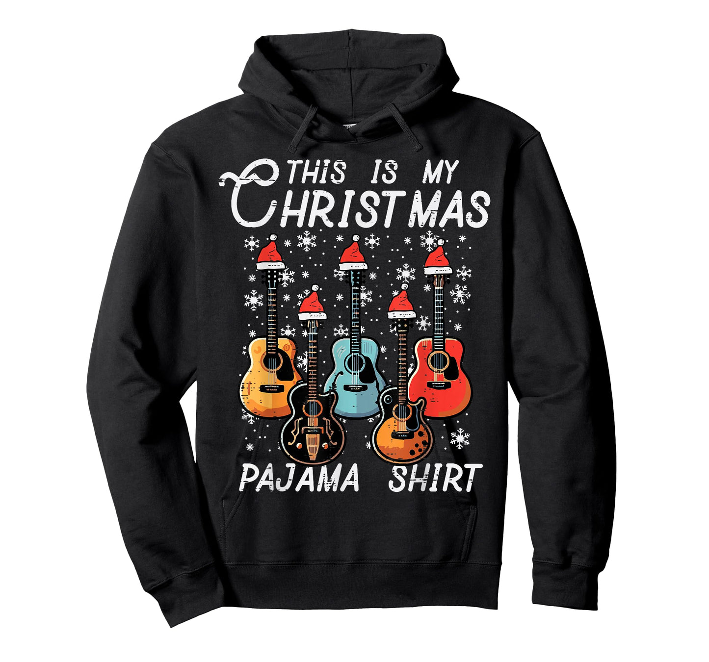 My Christmas Pajama Shirt Guitars Xmas Rock Men Boys Kids T-Shirt