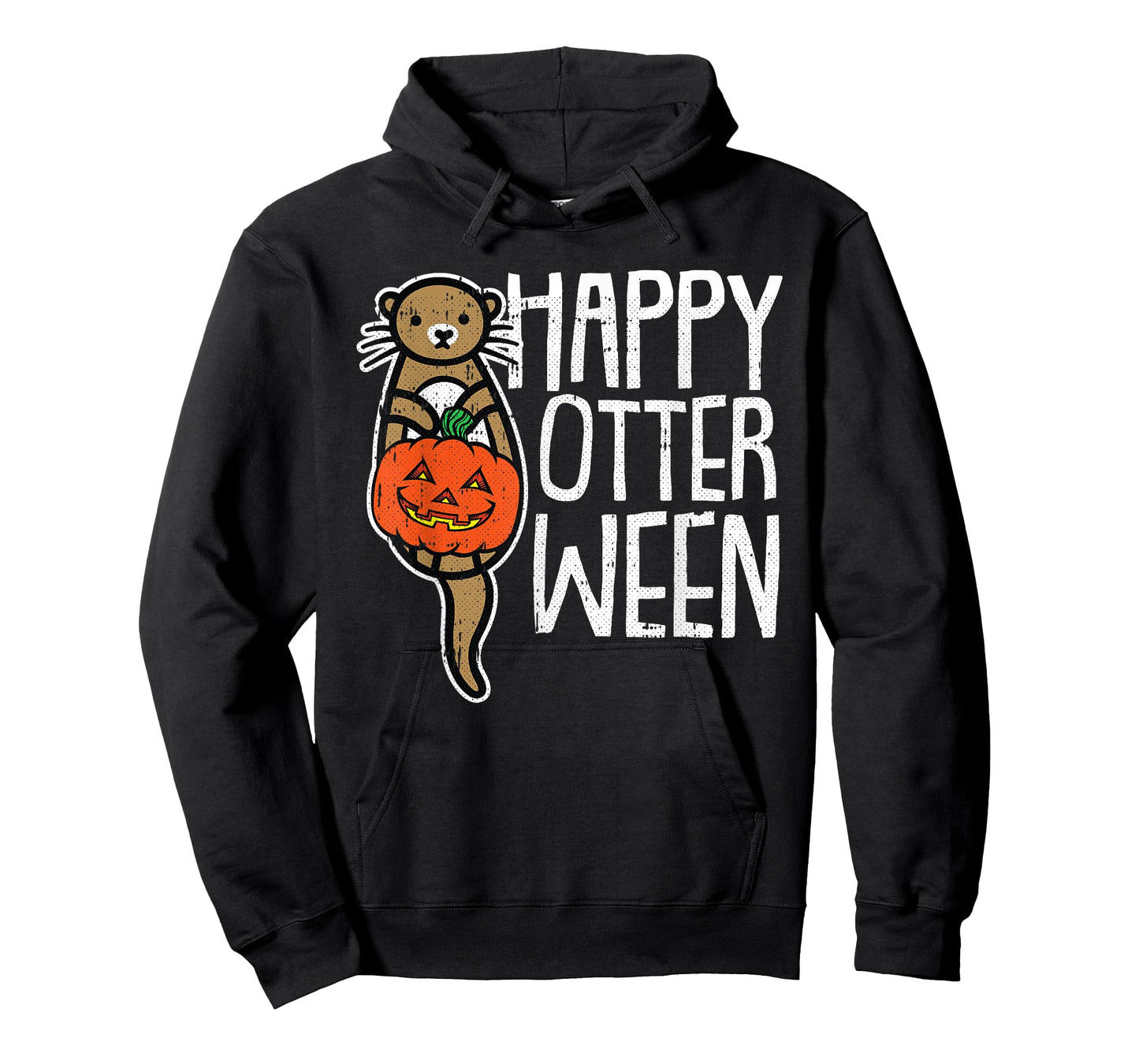 Happy Otter-Ween Lazy Halloween Costume Funny Animal Pun T-Shirt