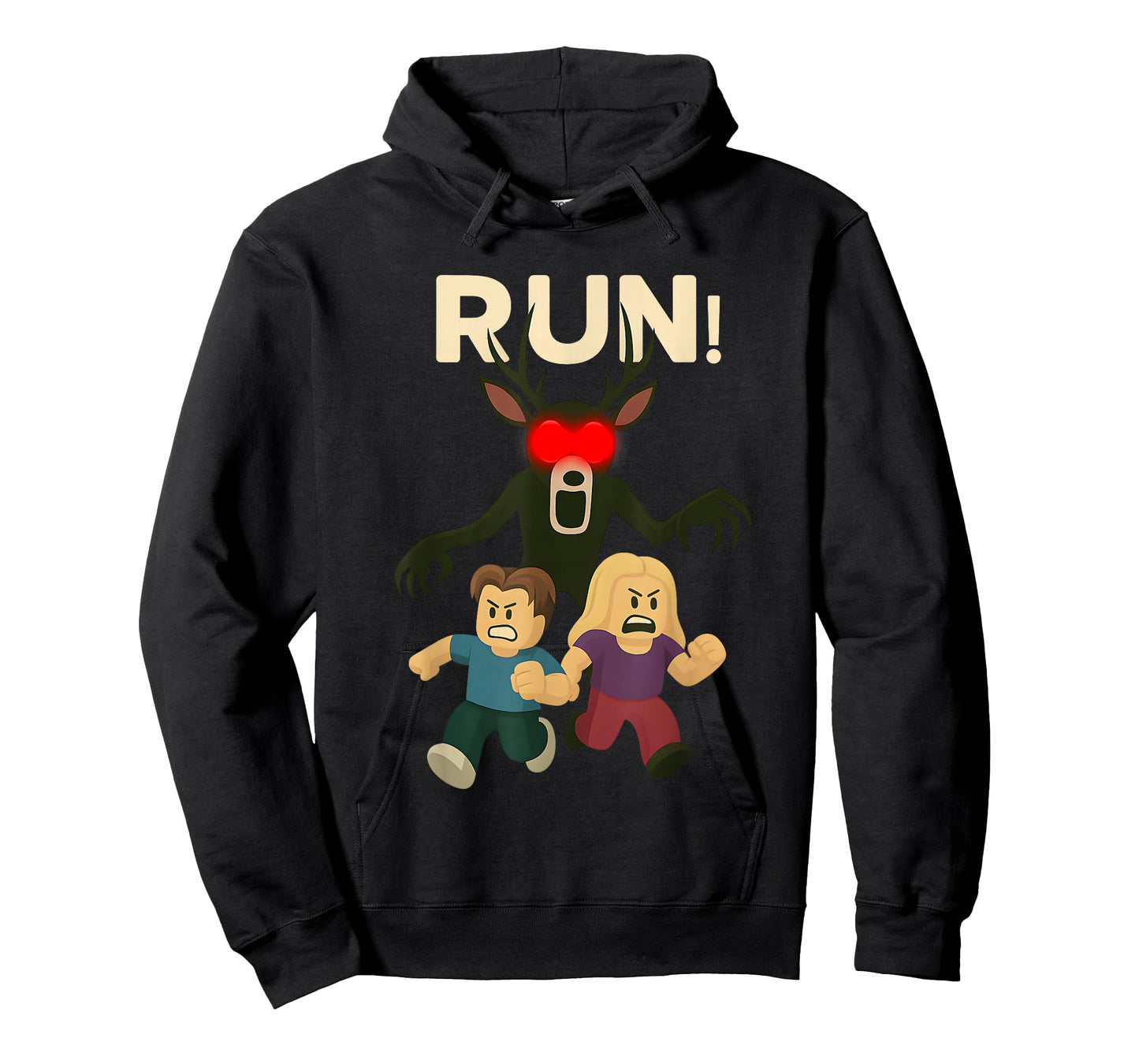 Run Deer in The Forest Kids 99 Nights Halloween Scary Gamer T-Shirt
