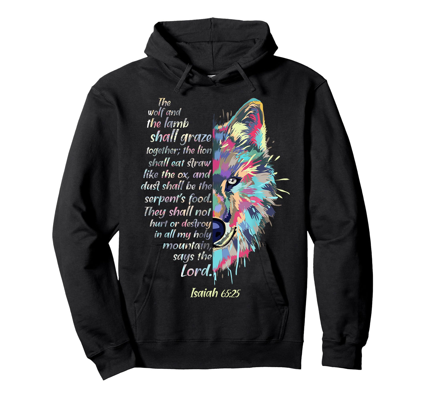 The Wolf and The Lamb Shall Graze Together - Isaiah Verse T-Shirt