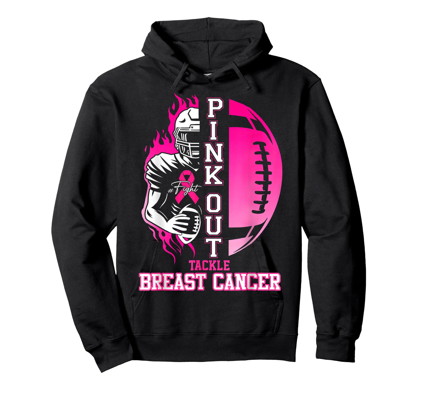 Tackle Breast Cancer Awareness Pink Out American Football T-Shirt