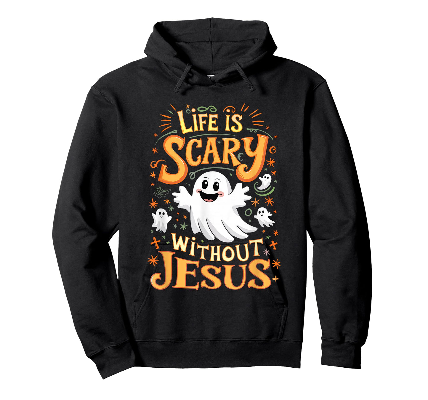 Life Is Scary Without Jesus Christian Halloween Funny T-Shirt