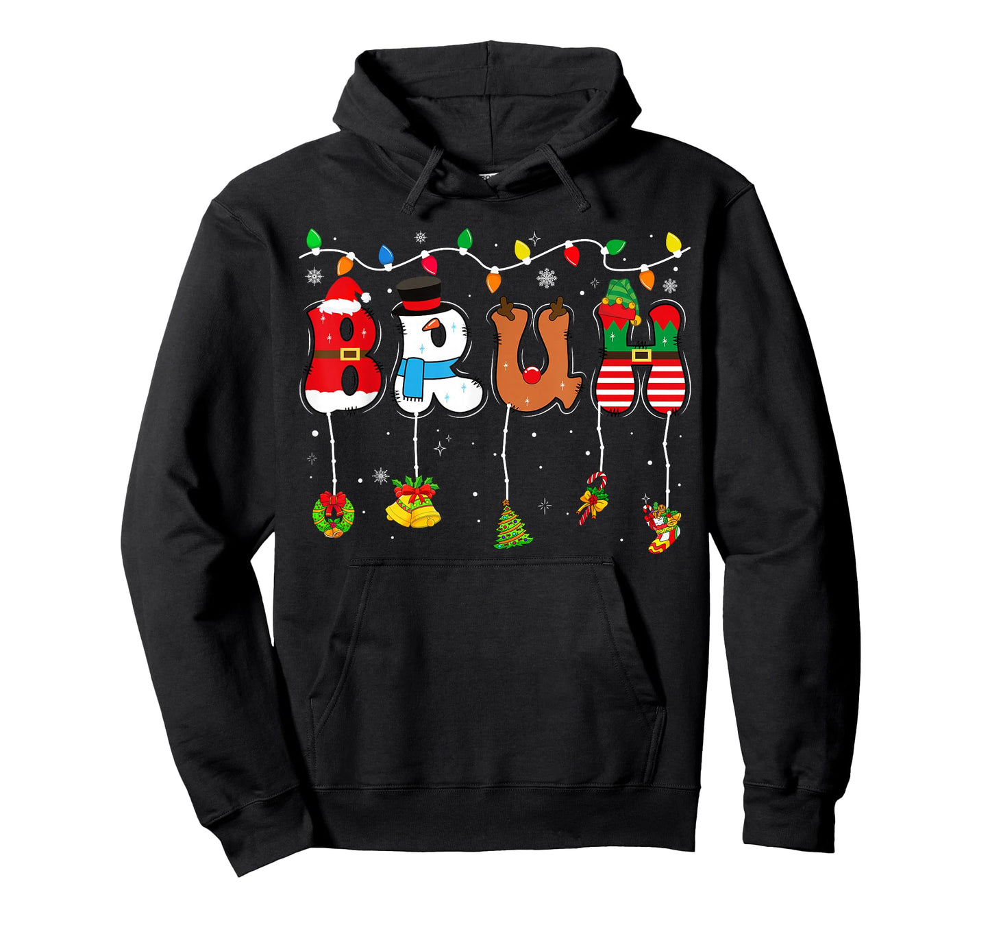 Bruh Funny Christmas Teens Boys Kids Xmas Pajamas T-Shirt