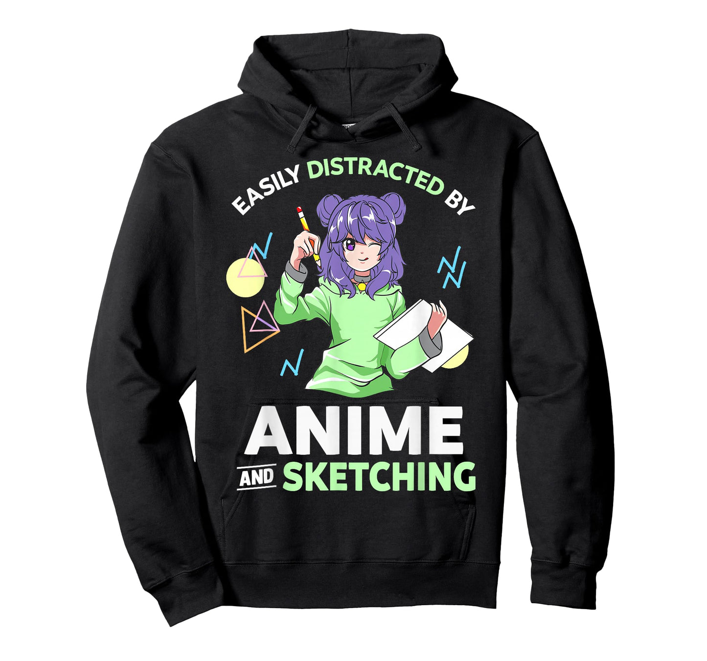 Easily Distracted By Anime and Sketching Anime T-Shirt