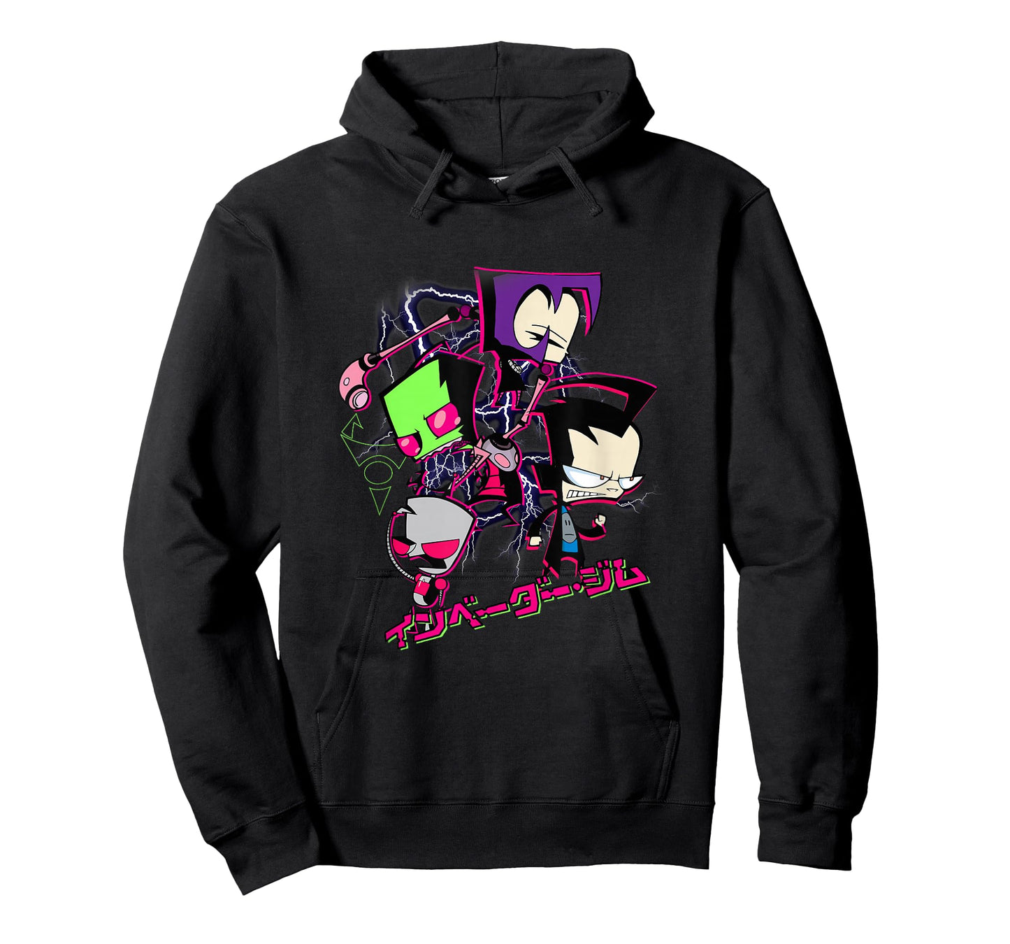 Invader Zim Lightning Storm Anime Characters Collage T-Shirt