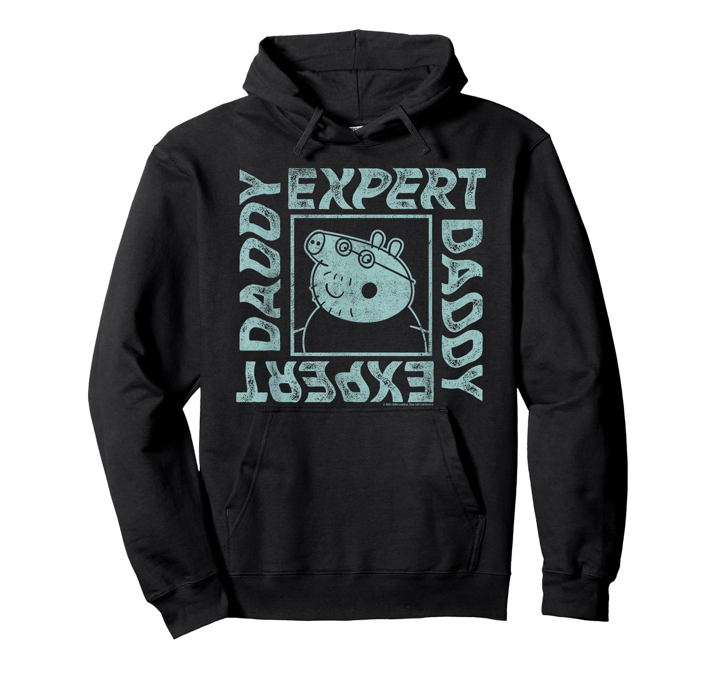 Peppa Pig Father's Day Expert Daddy Vintage Faded Box Logo T-Shirt