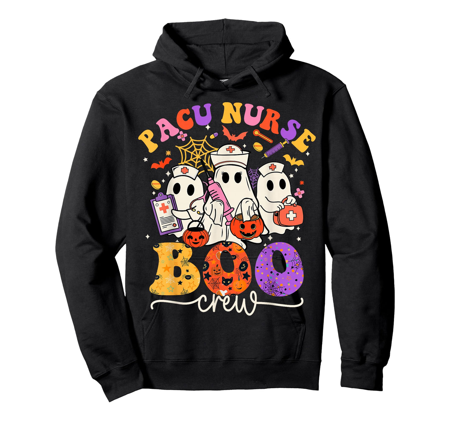 PACU Boo Crew Costume Funny Nurse Ghost Halloween T-Shirt