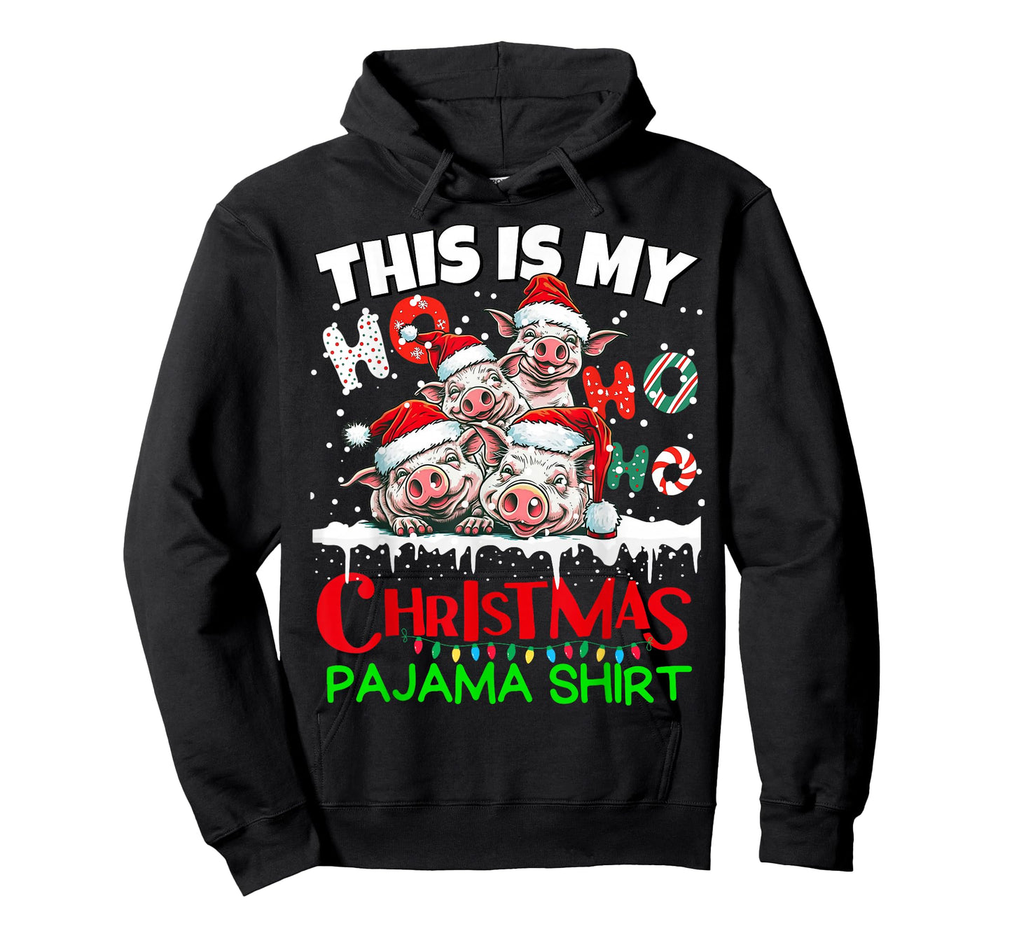 This is my Christmas Pajama shirt Pigs Santa for Kids T-Shirt