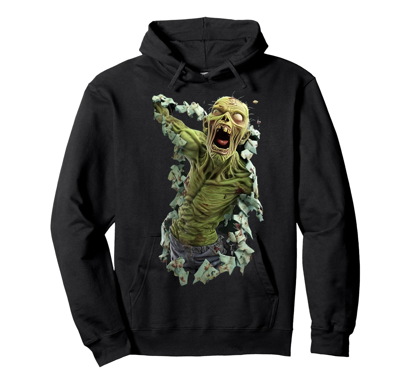 Zombie Breakthrough Graphic – Undead Monster for Halloween T-Shirt
