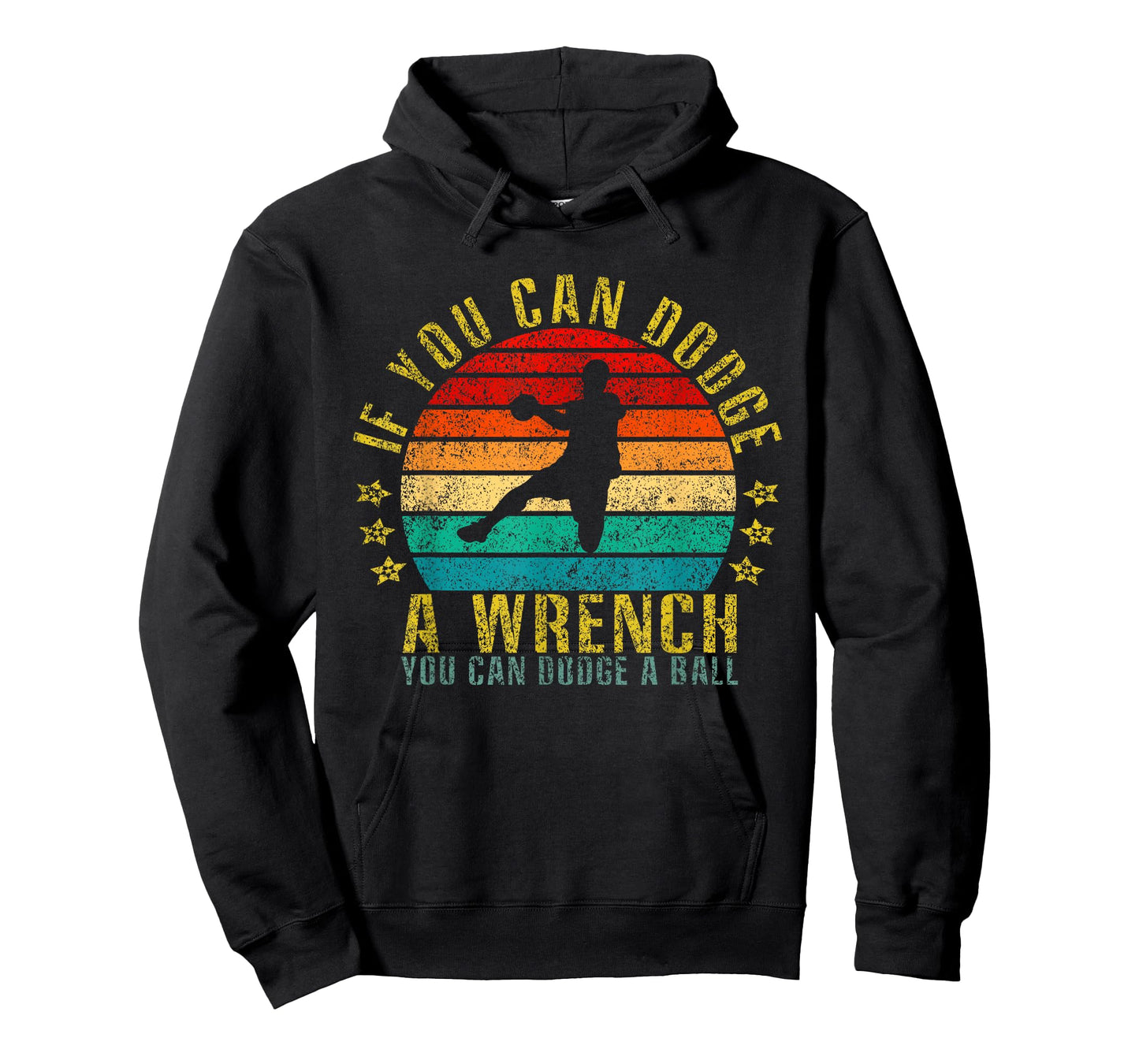 If You Can Dodge A Wrench You Can Dodge A Ball Funny Retro T-Shirt