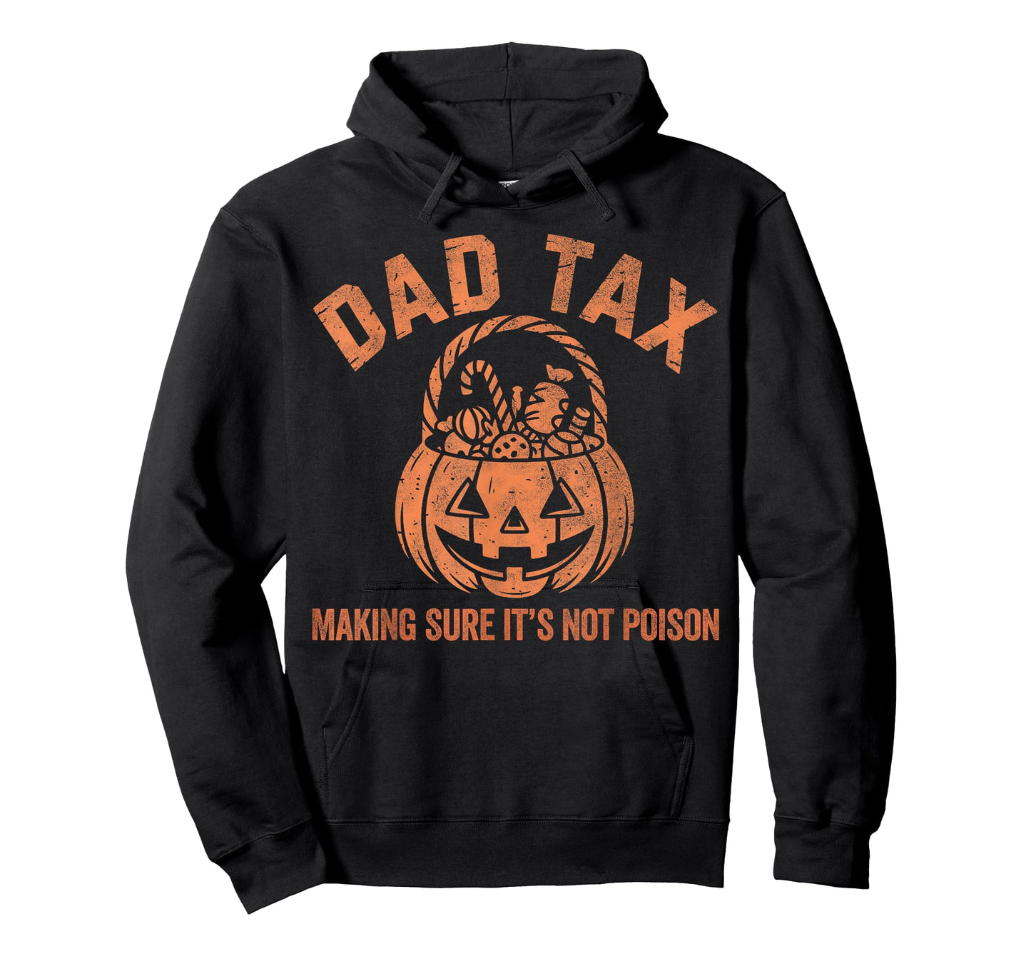 Dad Tax Halloween Pumpkin Candy Funny Family Men Dad Joke T-Shirt