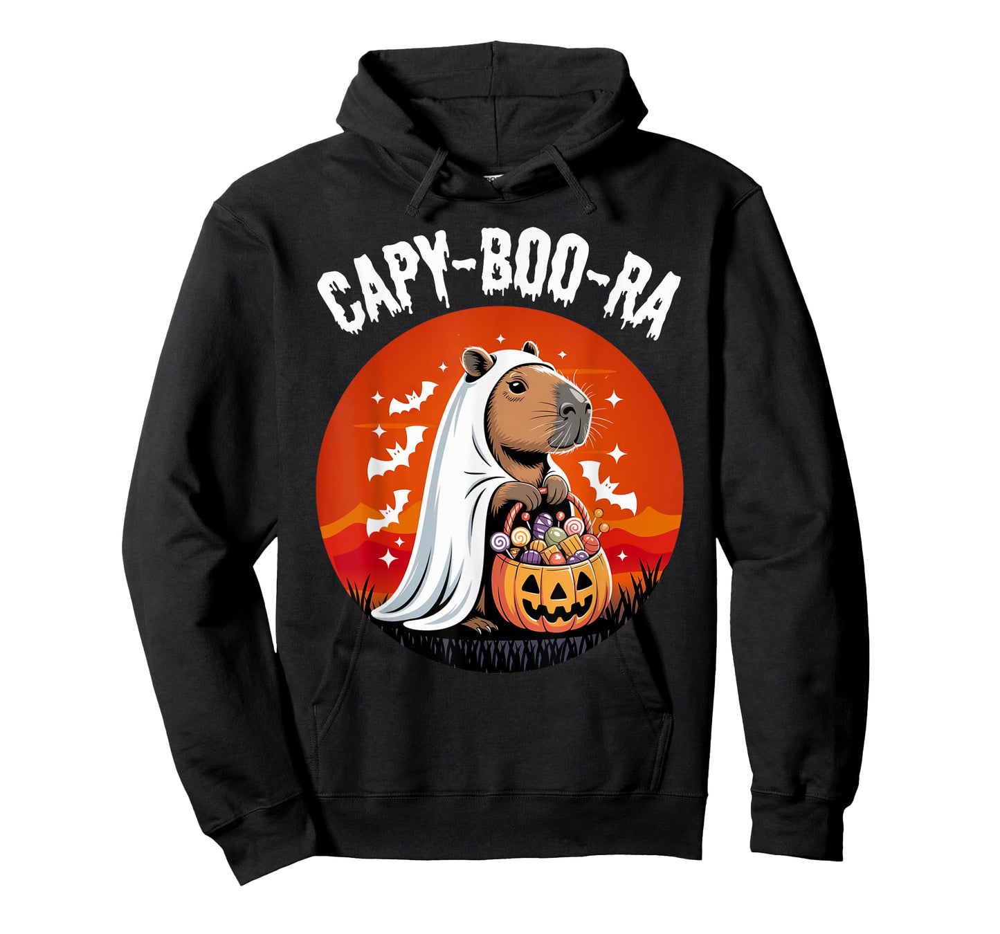 Capy-Boo-ra Ghost Capybara Halloween Costume Candy Gifts T-Shirt