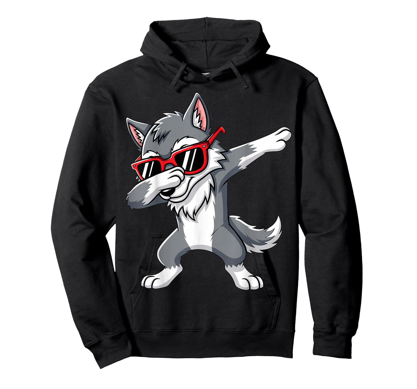 Dabbing Wolf with Sunglasses Wolves Animal T-Shirt