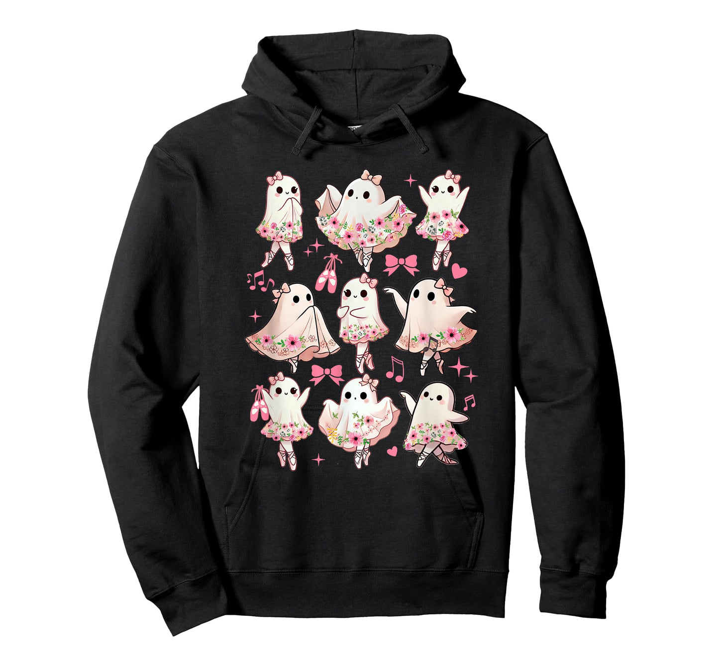 Ballet Ghost Ballet Dancer Spooky Dance Halloween Teacher T-Shirt