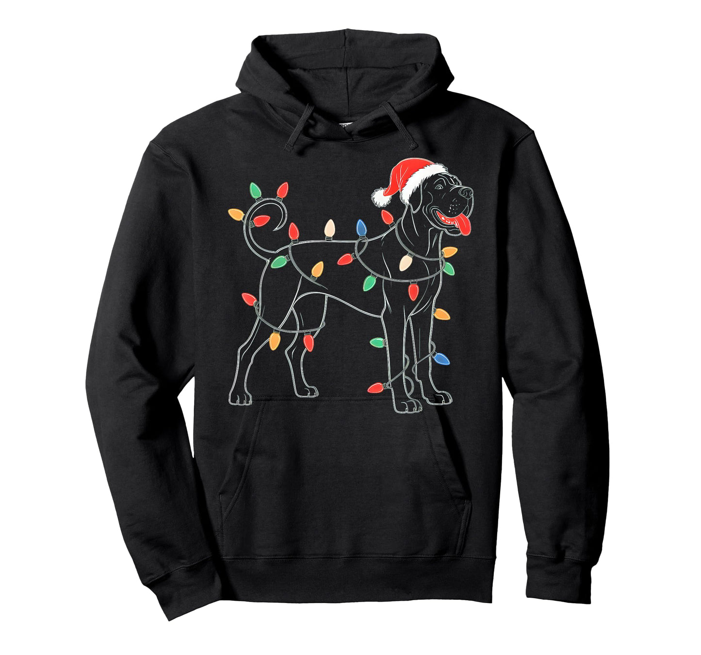 Labrador Retriever Dog Christmas Lights Xmas Pet Animal Dog T-Shirt