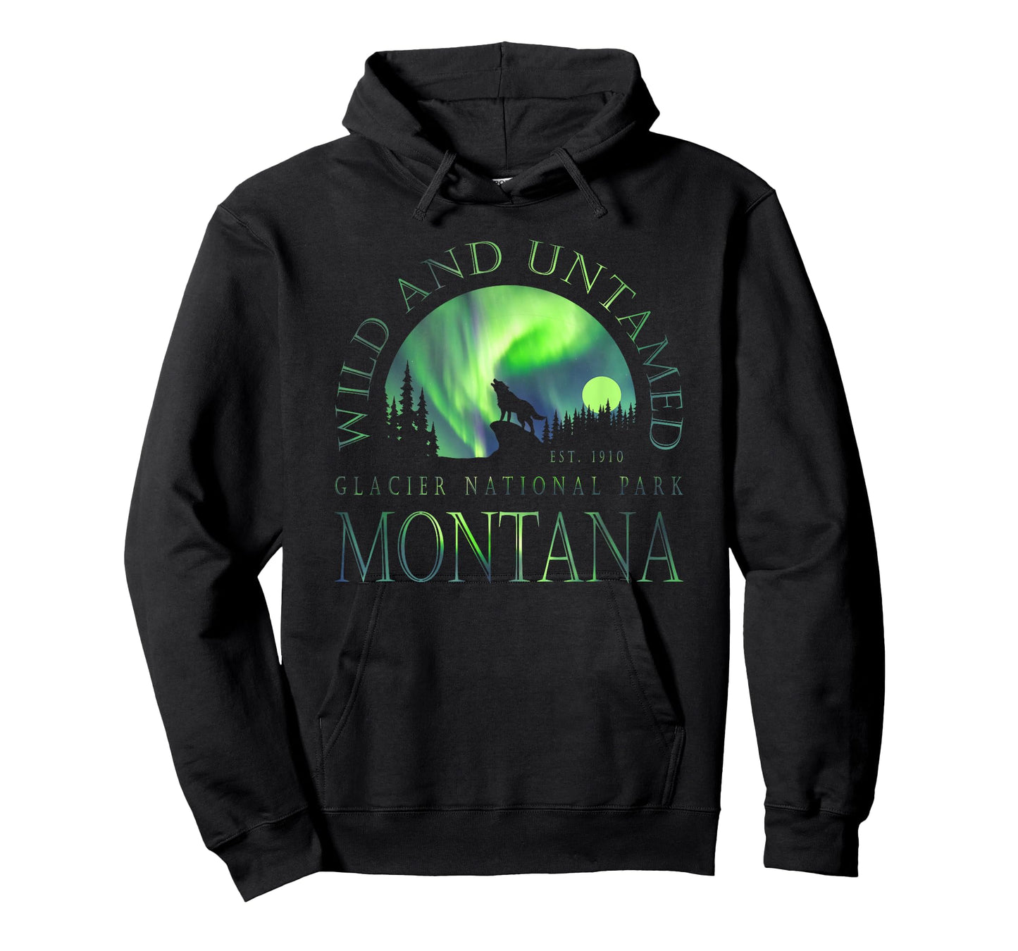 Montana - Glacier National Park - Northern Lights T-Shirt
