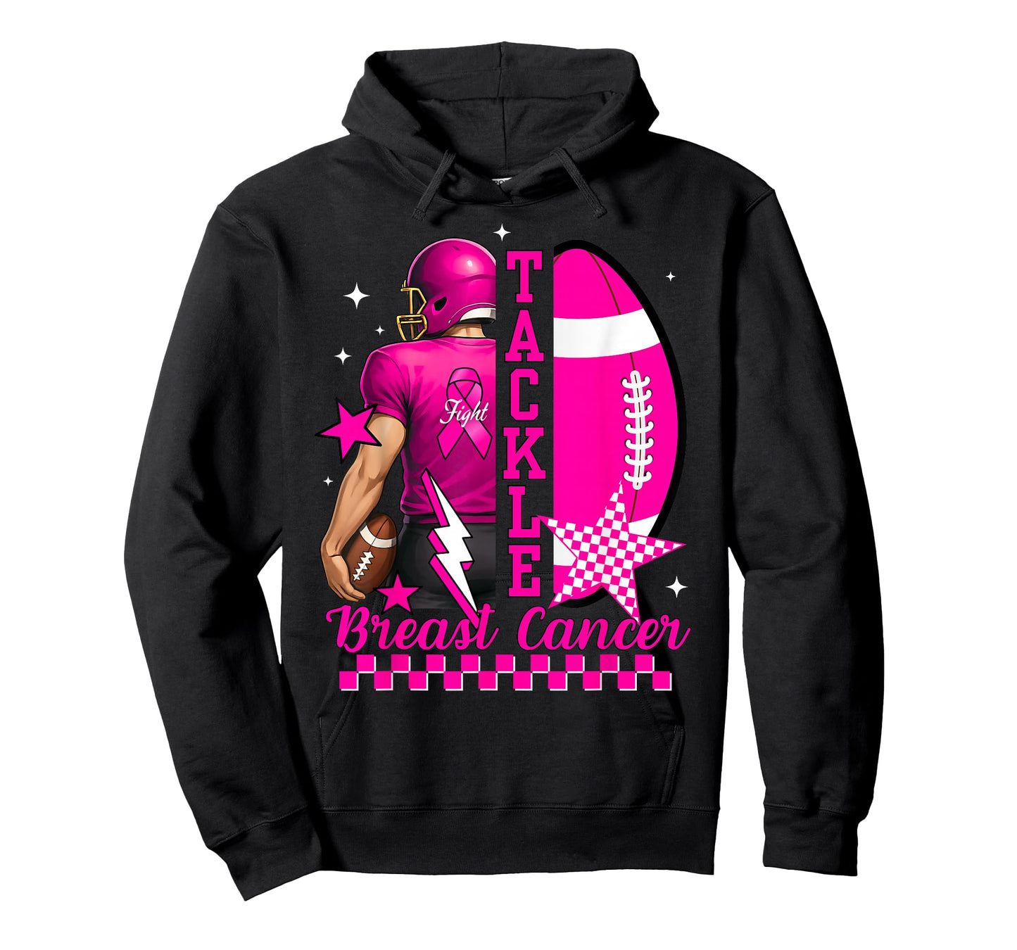 Tackle Breast Cancer Awareness American Football Men Women T-Shirt