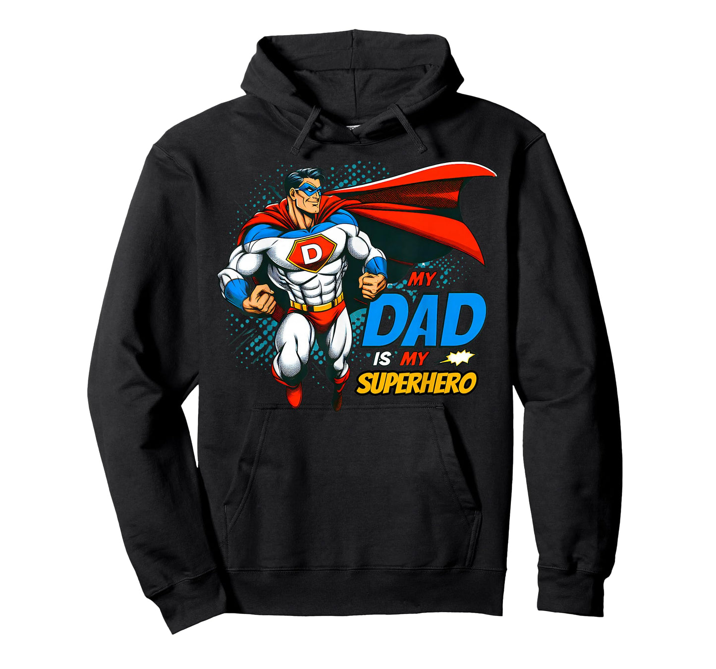 My Dad Is My Superhero Kids Cool Father's Day Comic Lover T-Shirt