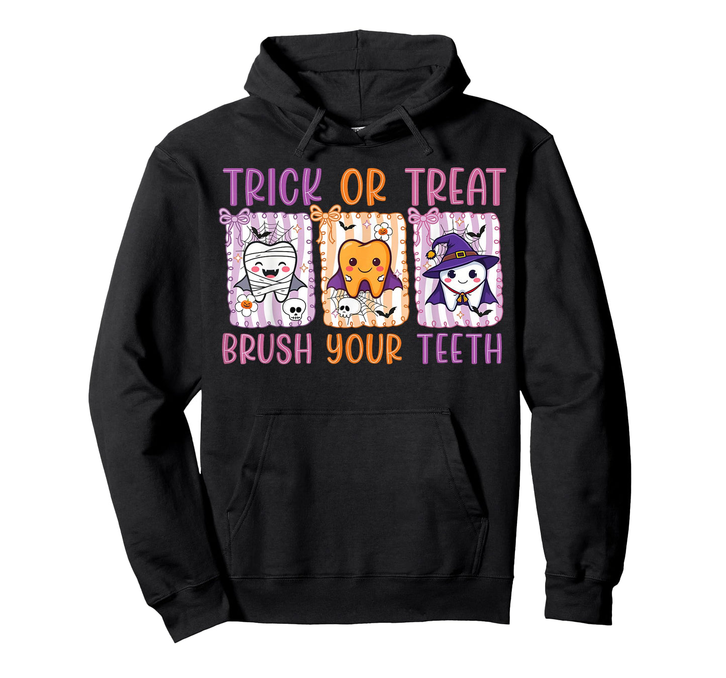 Trick Or Treat Brush Your Teeth Dental Hygienist Halloween T-Shirt