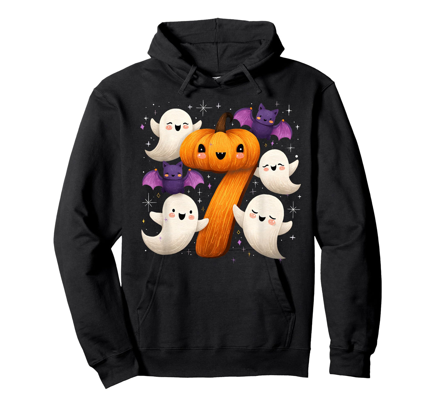 Six Seven Ghost Pumpkin Halloween Gen Z Alpha Meme Matching T-Shirt