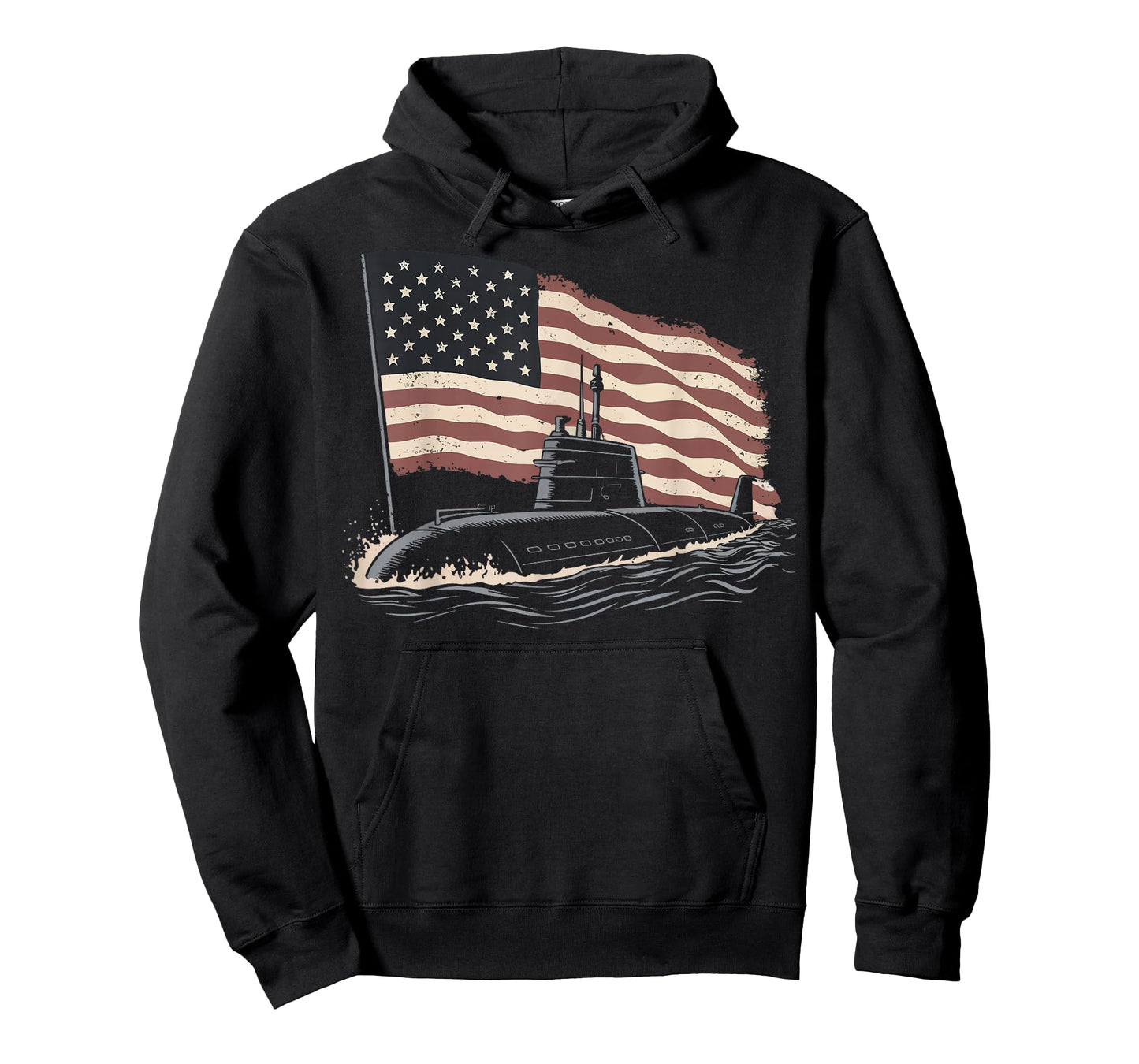 Submarine USA Flag Veteran 4th of July T-Shirt