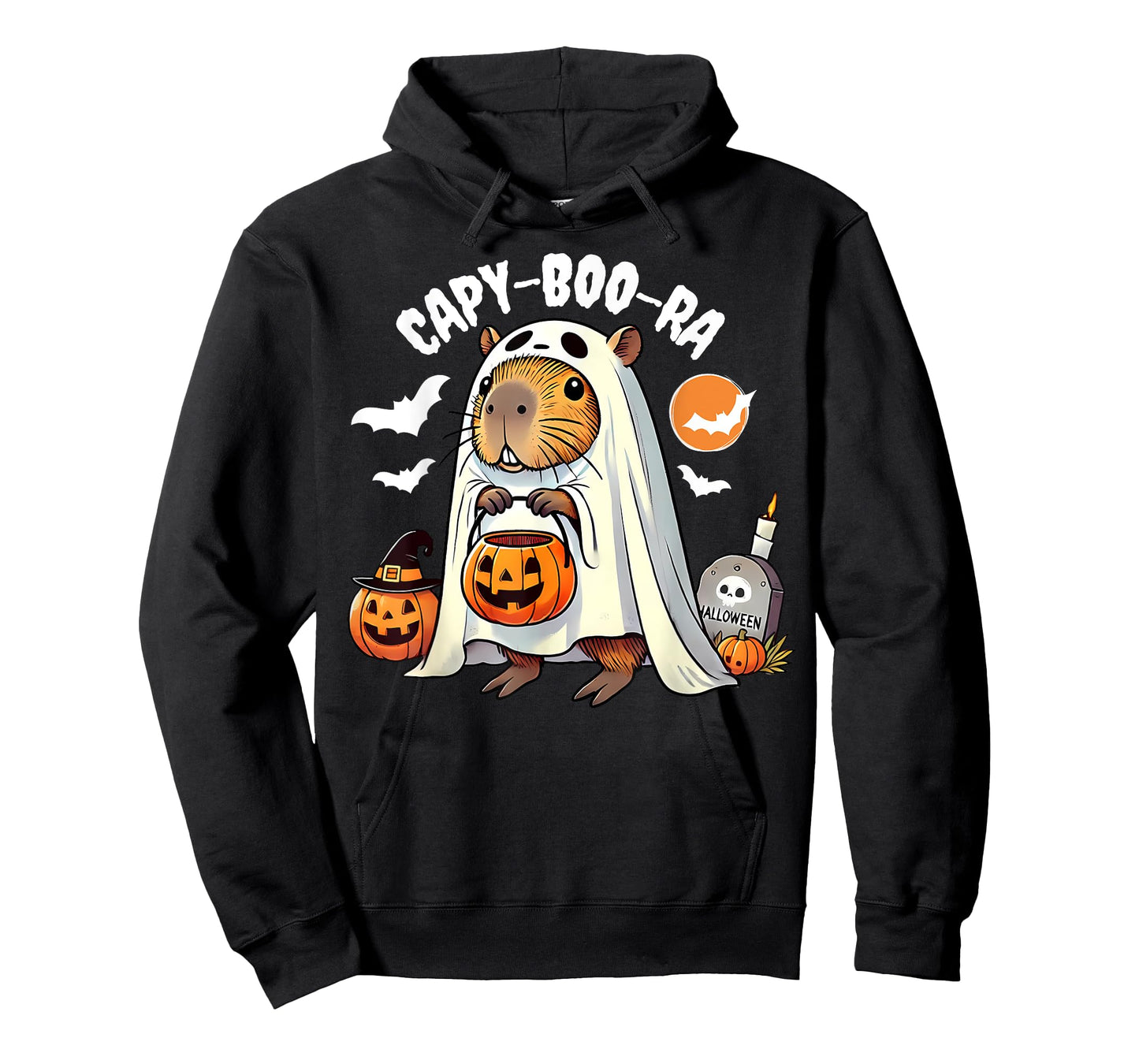 Capy-boo-ra Cute Capybara Ghost Funny Halloween Capy Lovers T-Shirt