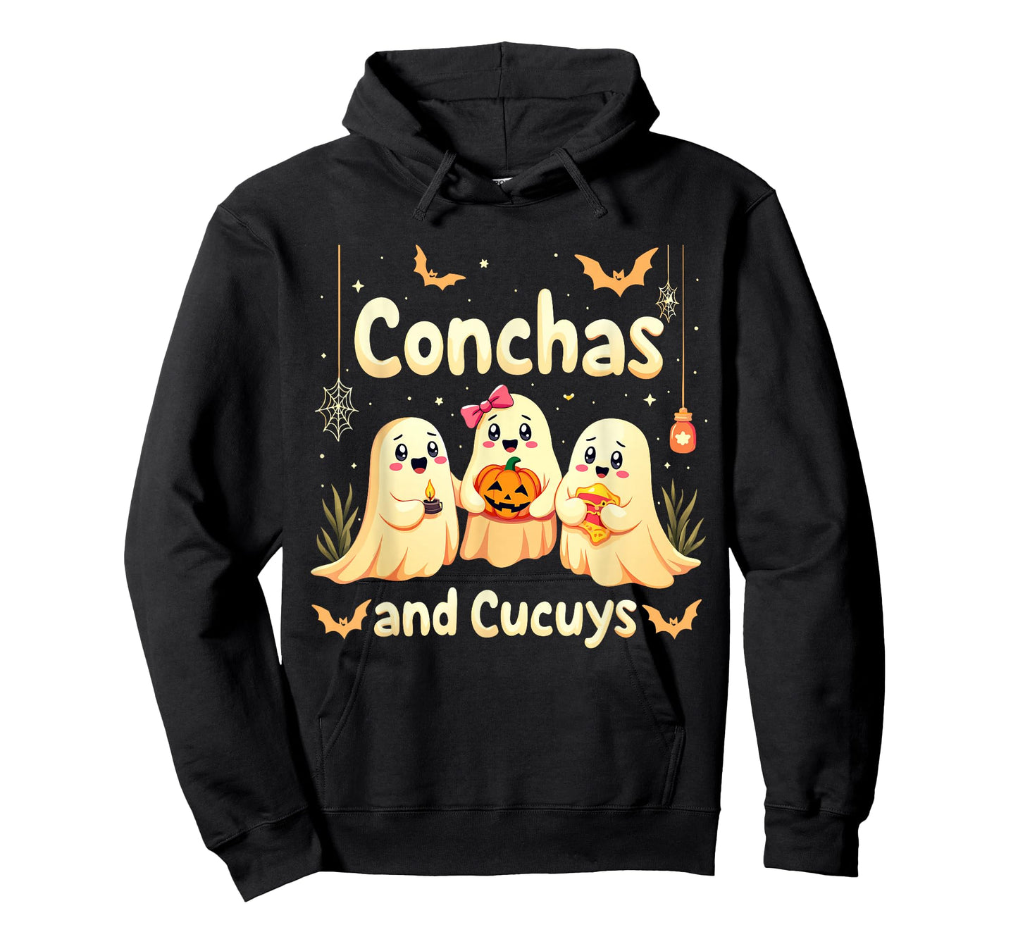 Conchas and Cucuys Ghost Spooky Pan Dulce Mexican Halloween T-Shirt