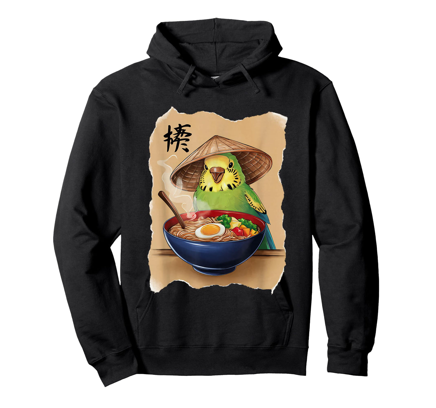 Budgie Men Woman Kawaii Eating Ramen Japanese Budgie T-Shirt