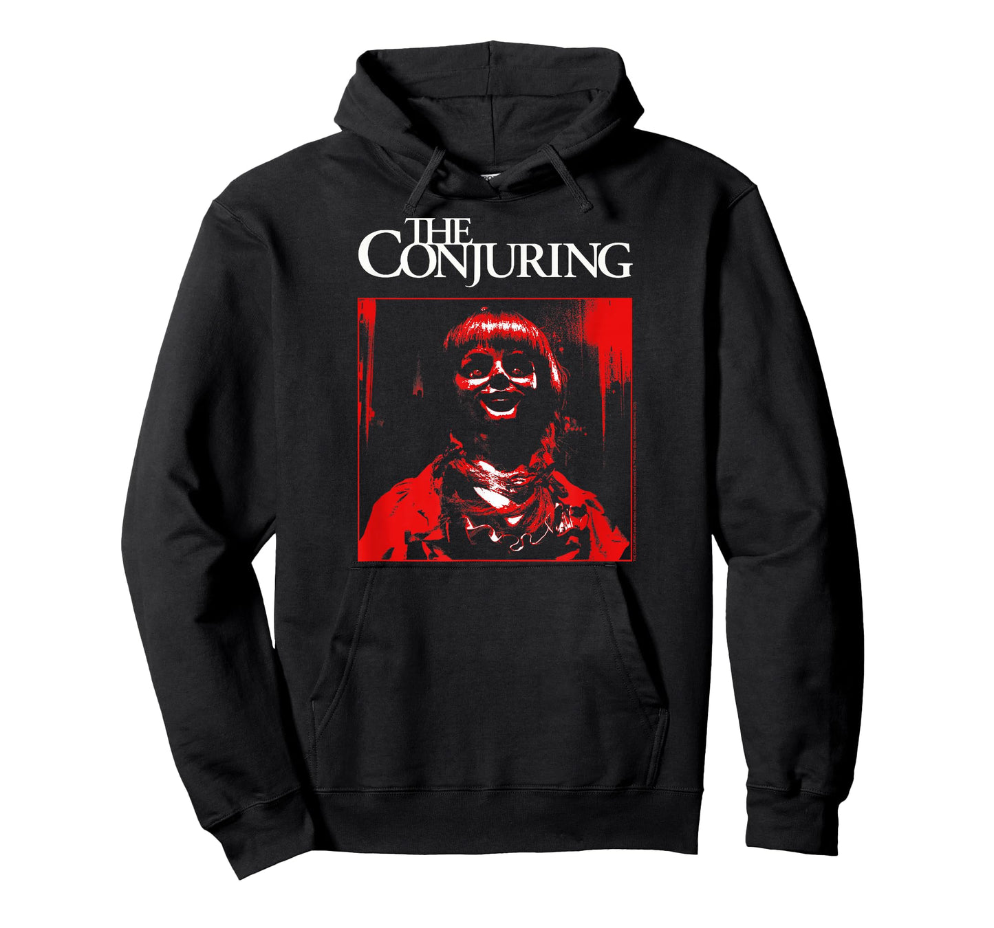 The Conjuring Red Annabelle Photo with Logo Horror Movie T-Shirt