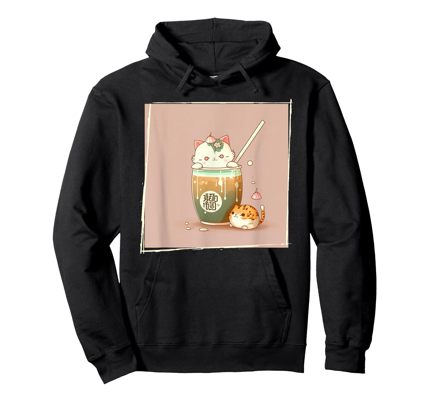 Boba Tea Cat Kawaii Anime Japanese Kawaii Neko Graphic Men Women Kids T-Shirt