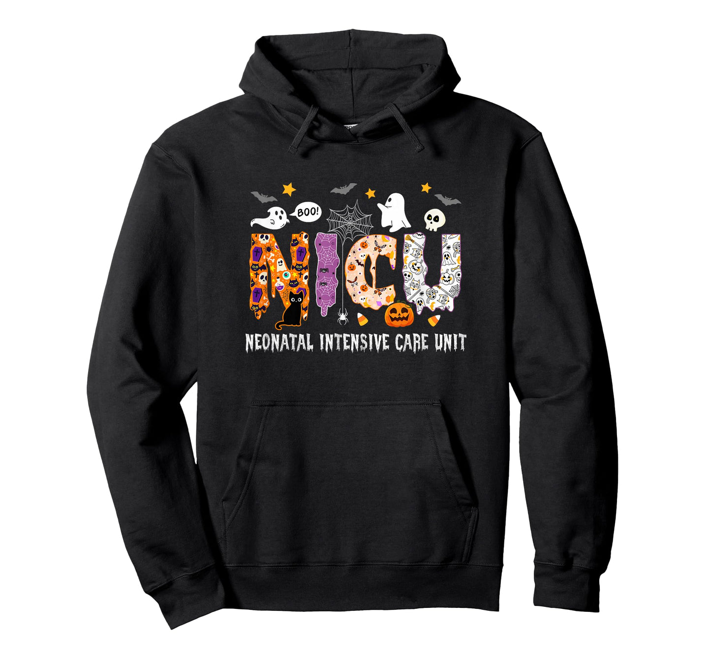 Nicu Nurse Halloween Spooky Ghose Neonatal Intensive Care T-Shirt