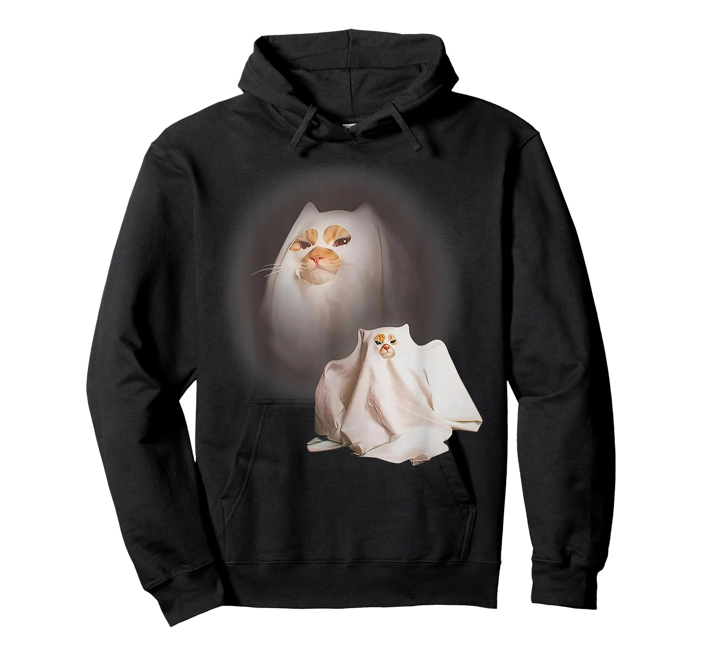 Ghost cat Ghost Kitten Funny cat Meme Halloween T-Shirt