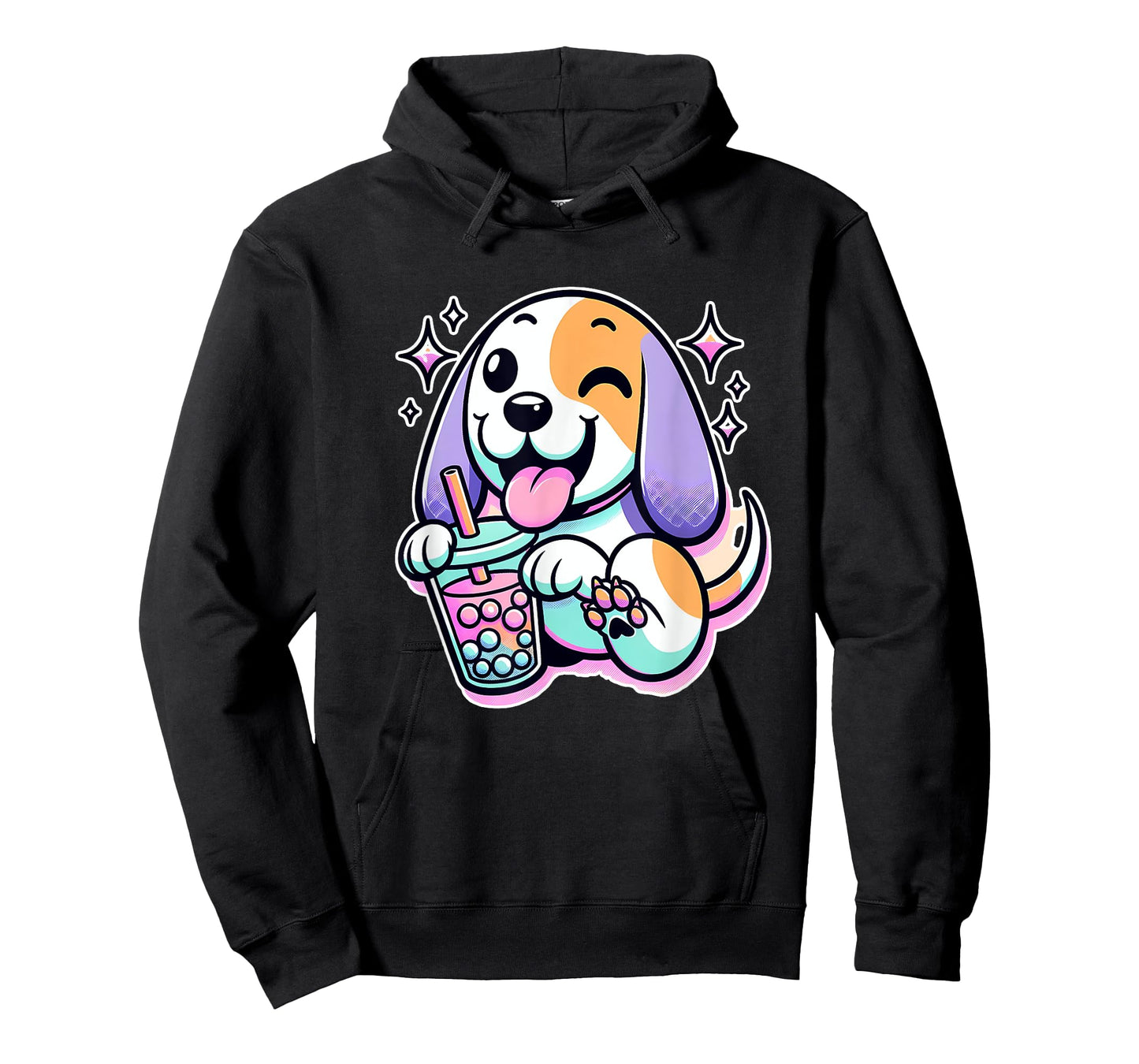 Pastel Goth Treeing Walker Coonhound Dog Bubble Tea T-Shirt for Men Women Kids