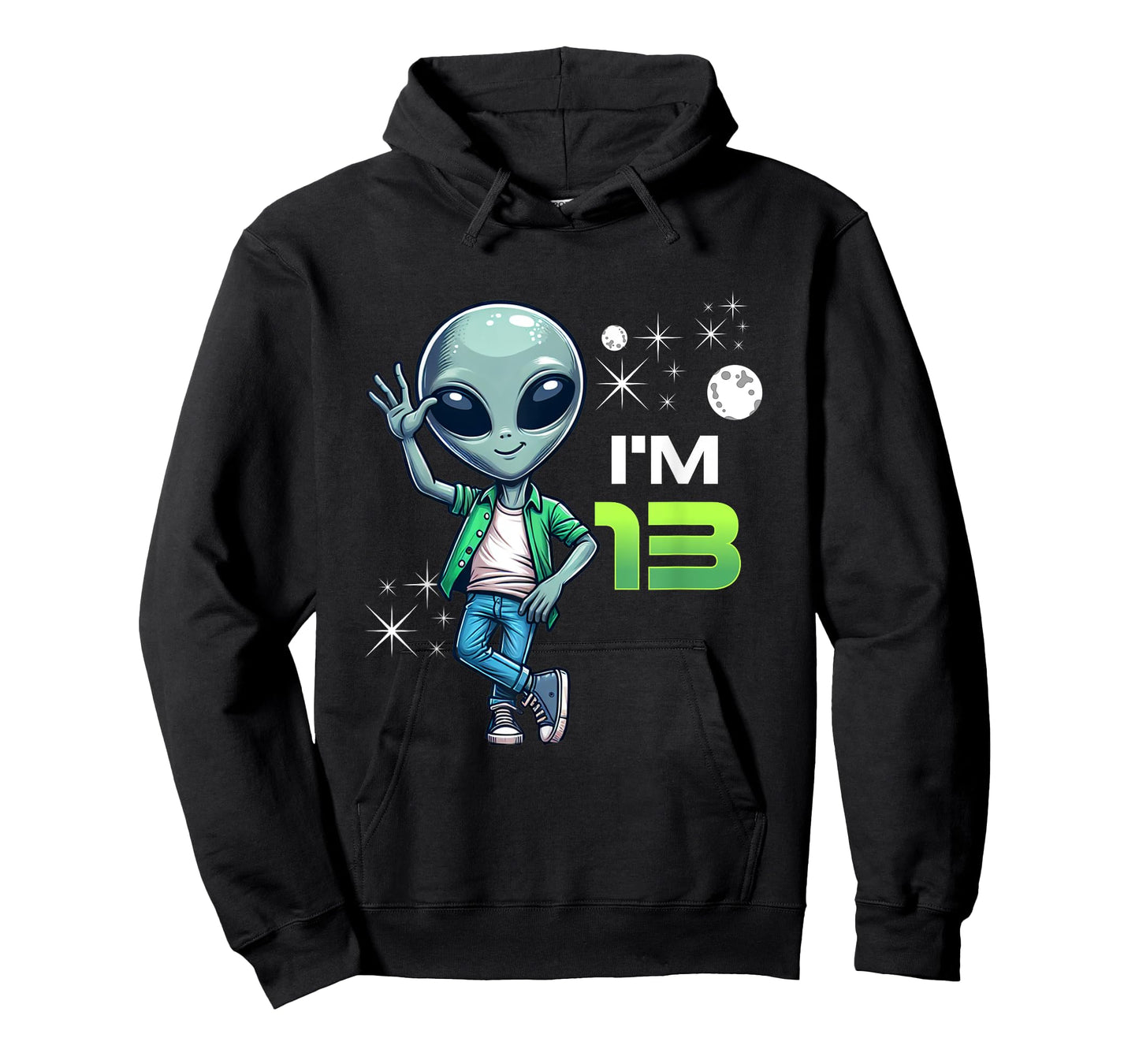 I'm 13 Years Old Alien 13th Birthday Boys Teens T-Shirt