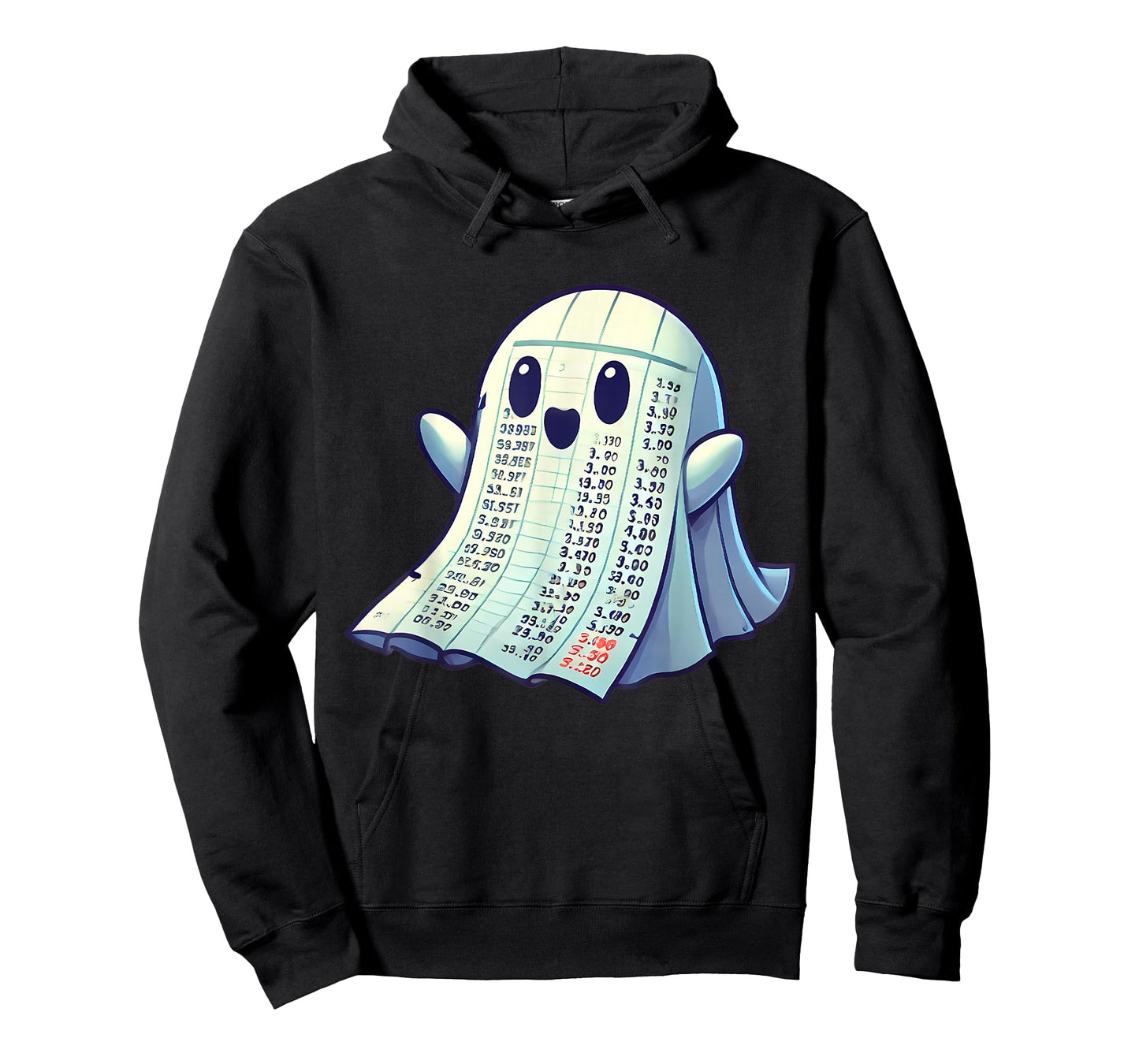 Accountant Halloween Costume Accounting Ghost Spreadsheet T-Shirt