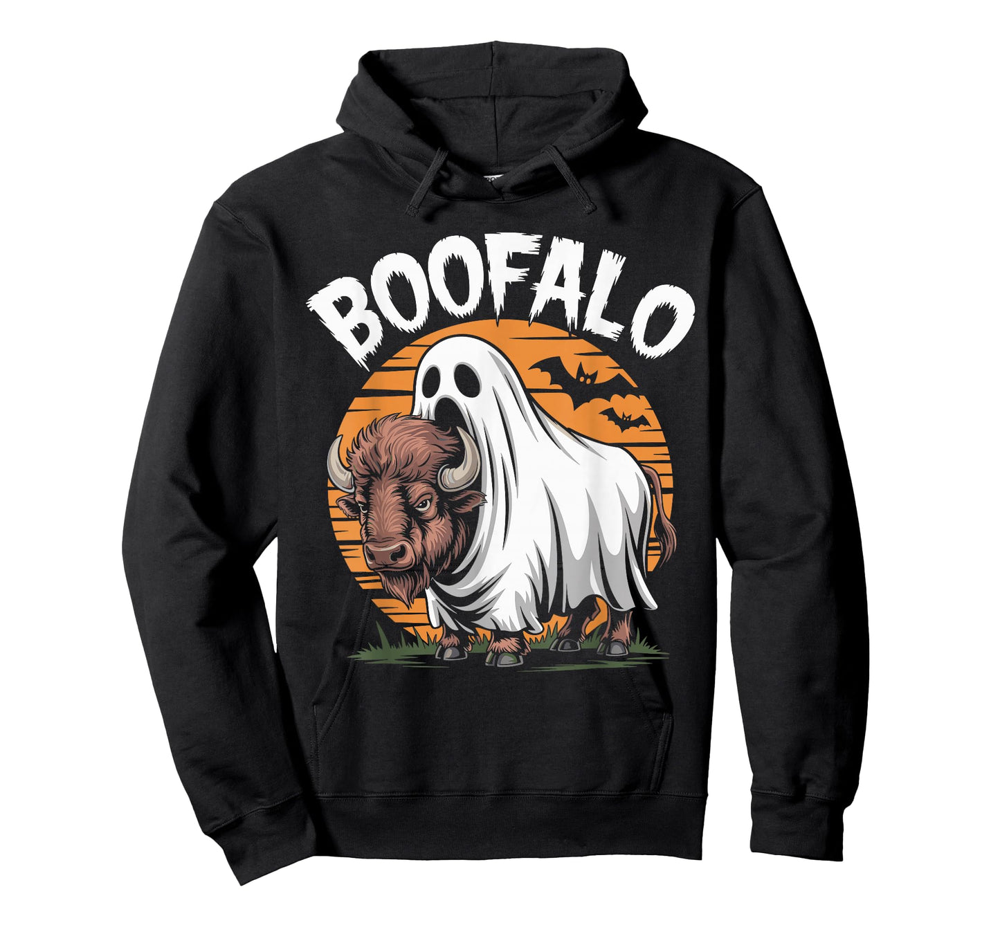 Boofalo Buffalo Ghost Costume Spooky Season Toddlers Youth T-Shirt