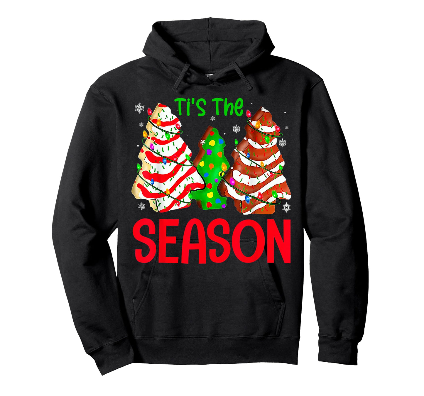 Tis The Season Design Christmas Tree Cakes Debbie T-Shirt