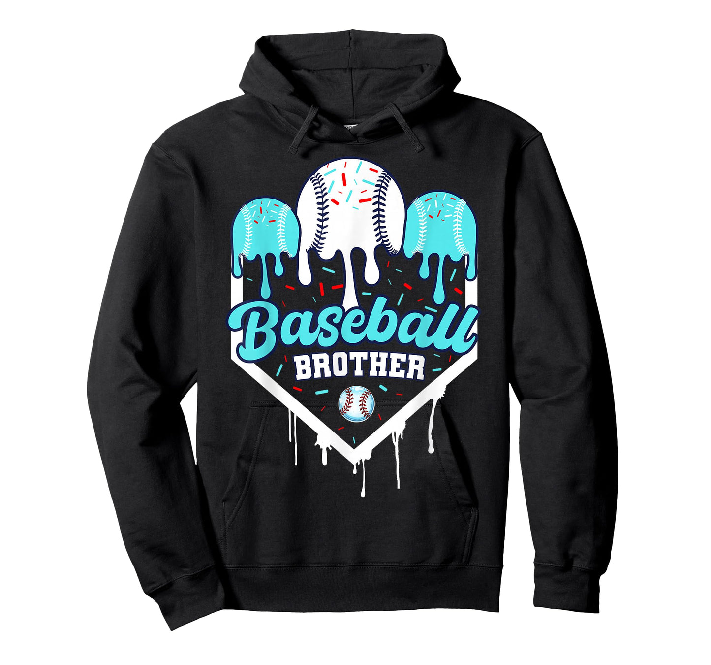 Baseball Drip Brother Ice Cram Drip Boys Home Plate Youth T-Shirt